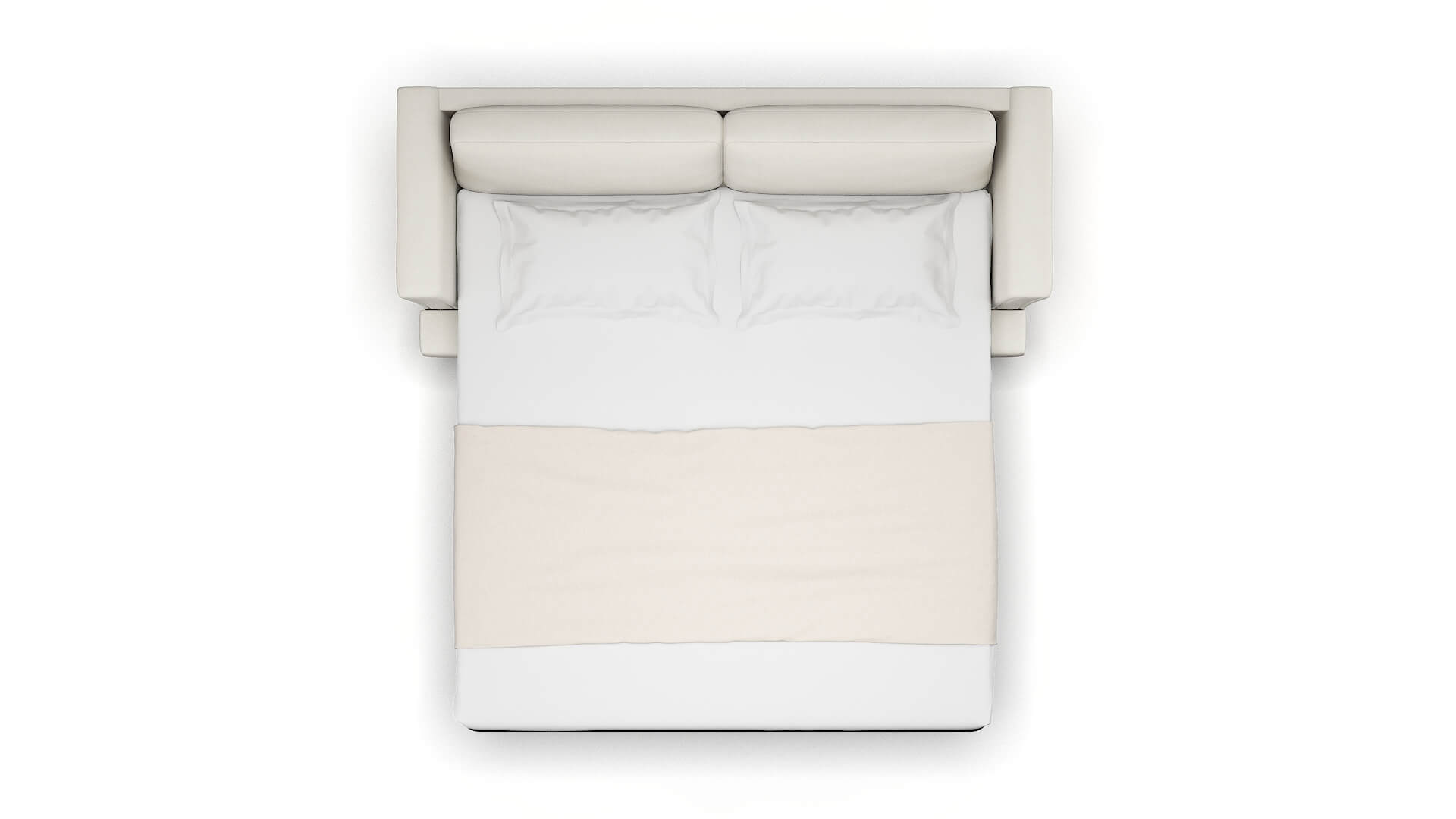 Antalya R_prize Cream Sofa Sleeper Espresso legs 3