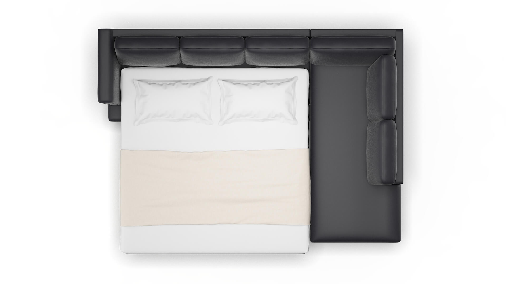 Antalya Redondo Navy Panel Sleeper Espresso legs 3