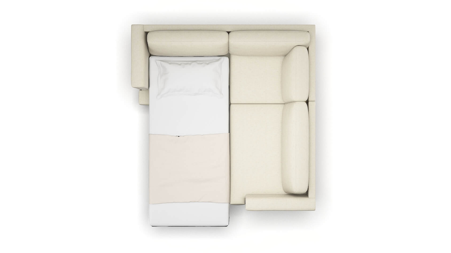 Antalya Redondo Oyster Sectional Sleeper Espresso legs 3