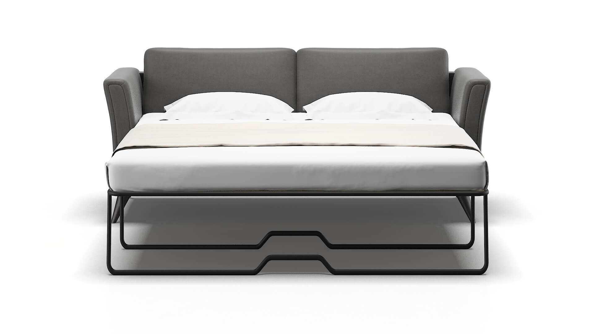 Antalya Rocket Charcoal Sofa Sleeper Espresso legs 1