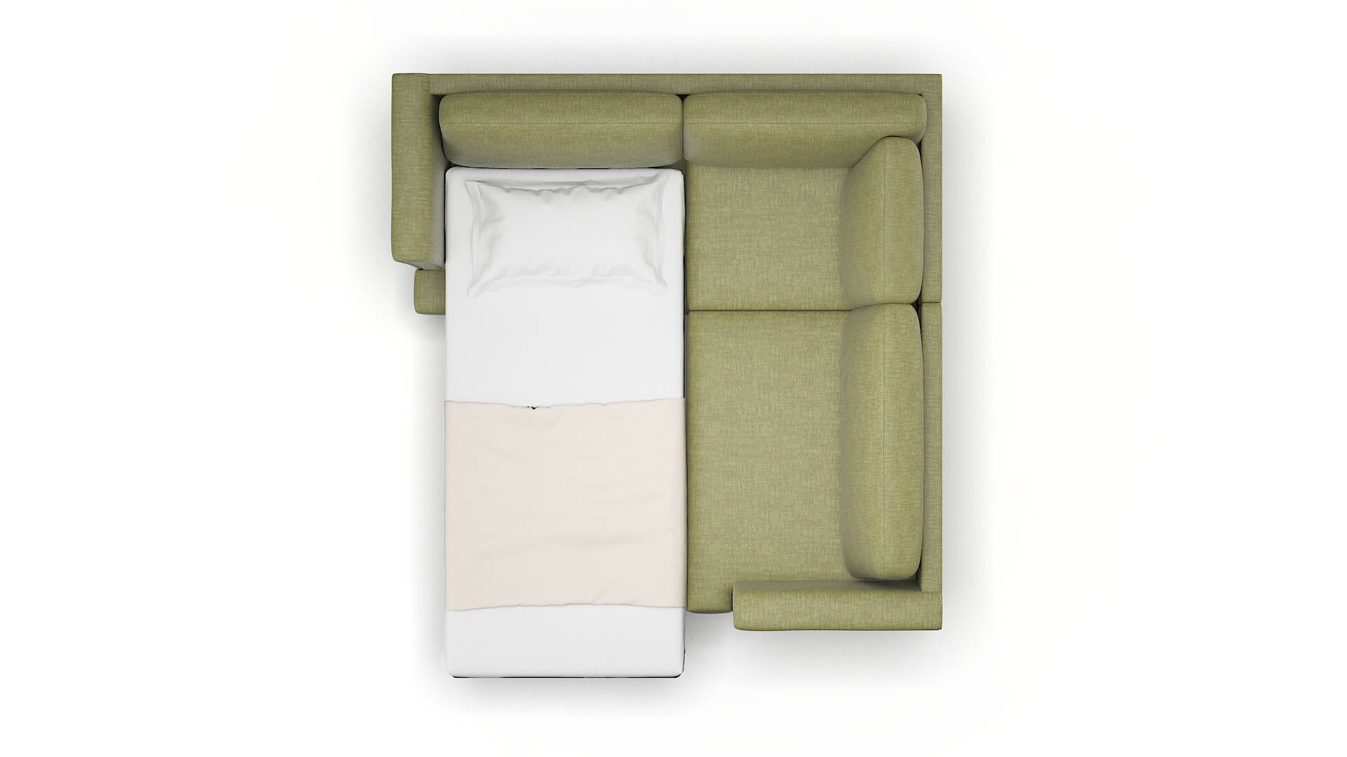 Antalya Rocket Evergreen Sectional Sleeper Espresso legs 3