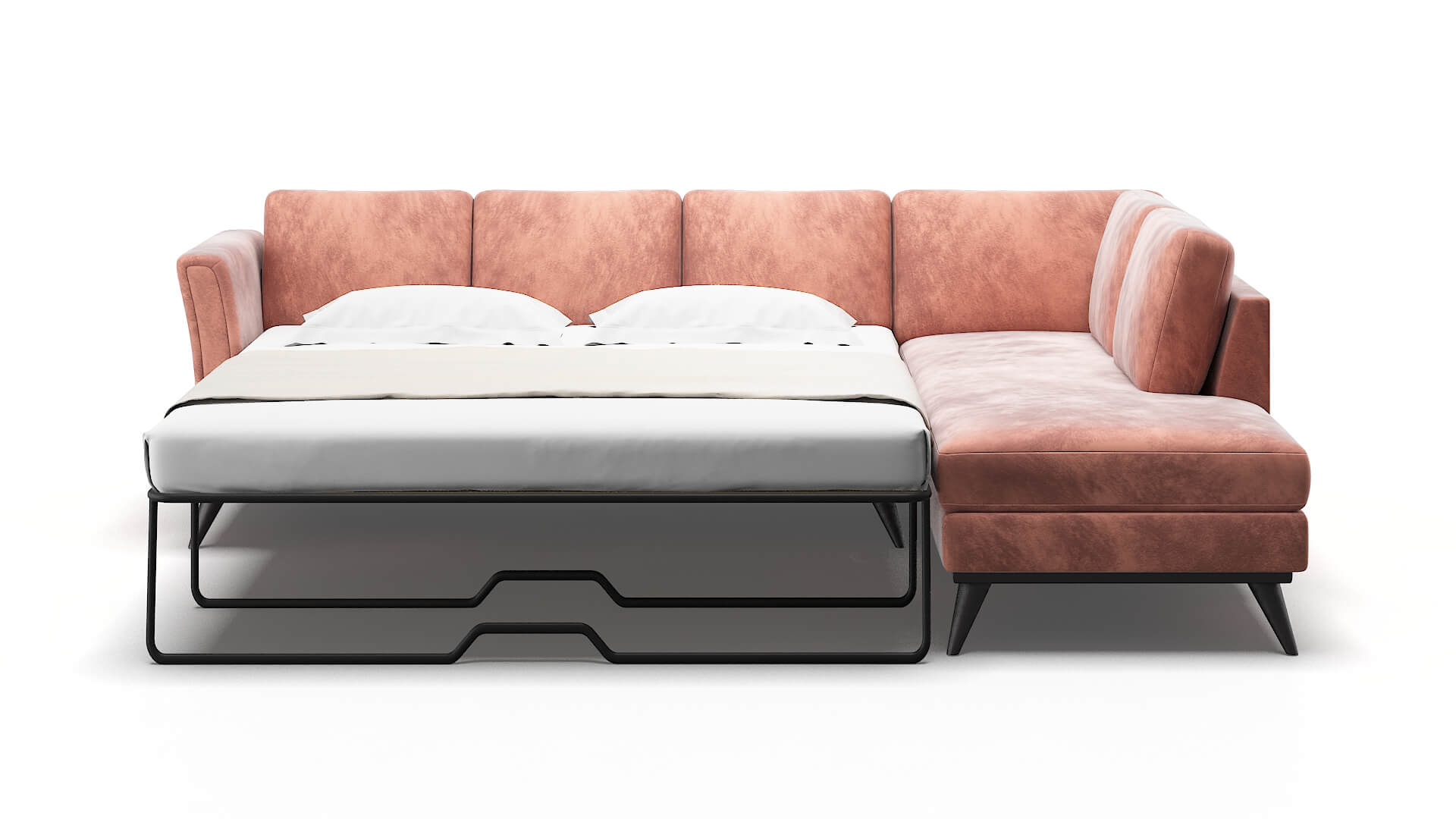 Antalya Royale Blush Panel Sleeper Espresso legs 1