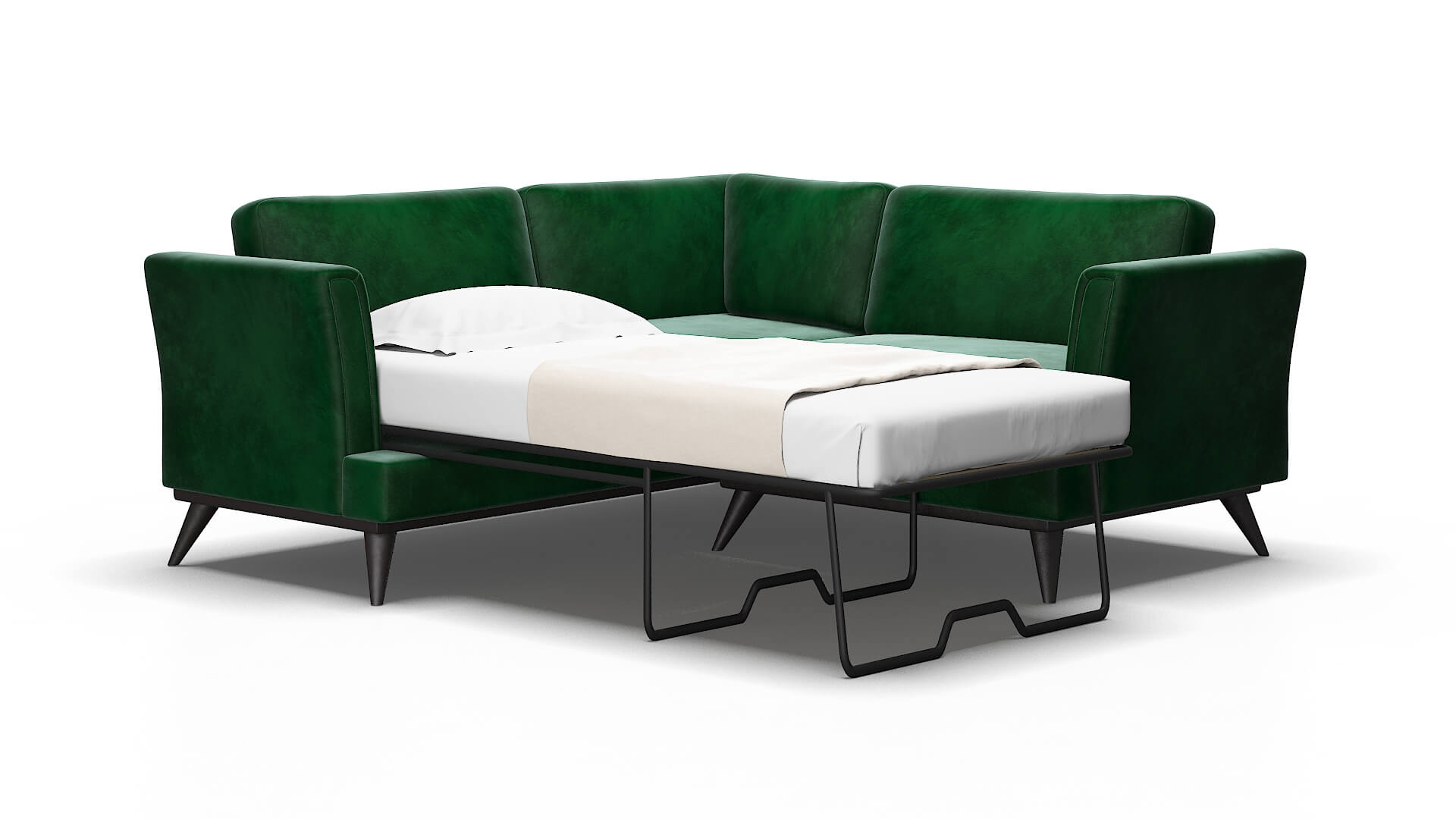 Antalya Royale evergreen Sectional sleeper Espresso Legs  2