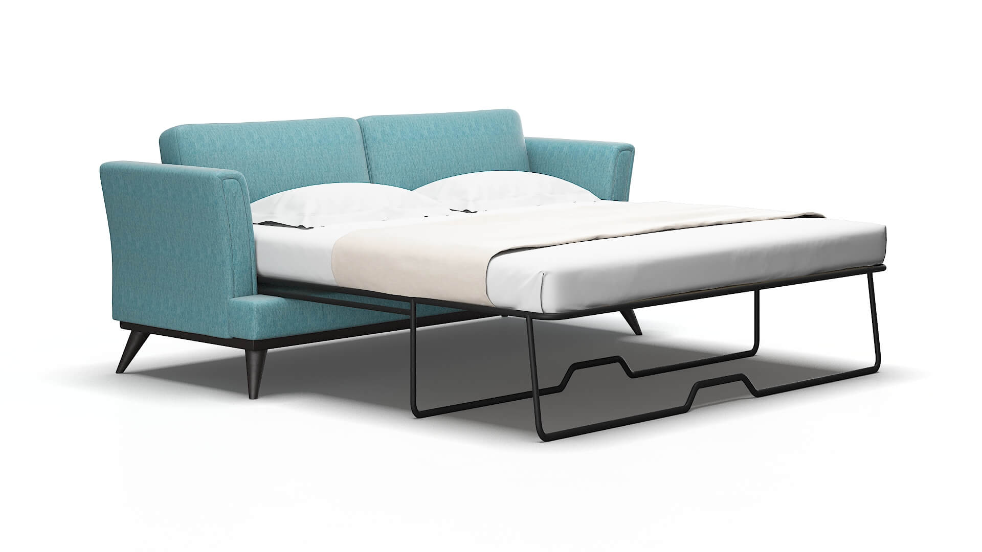 Antalya Sorrento denim Sofa sleeper Espresso Legs  2