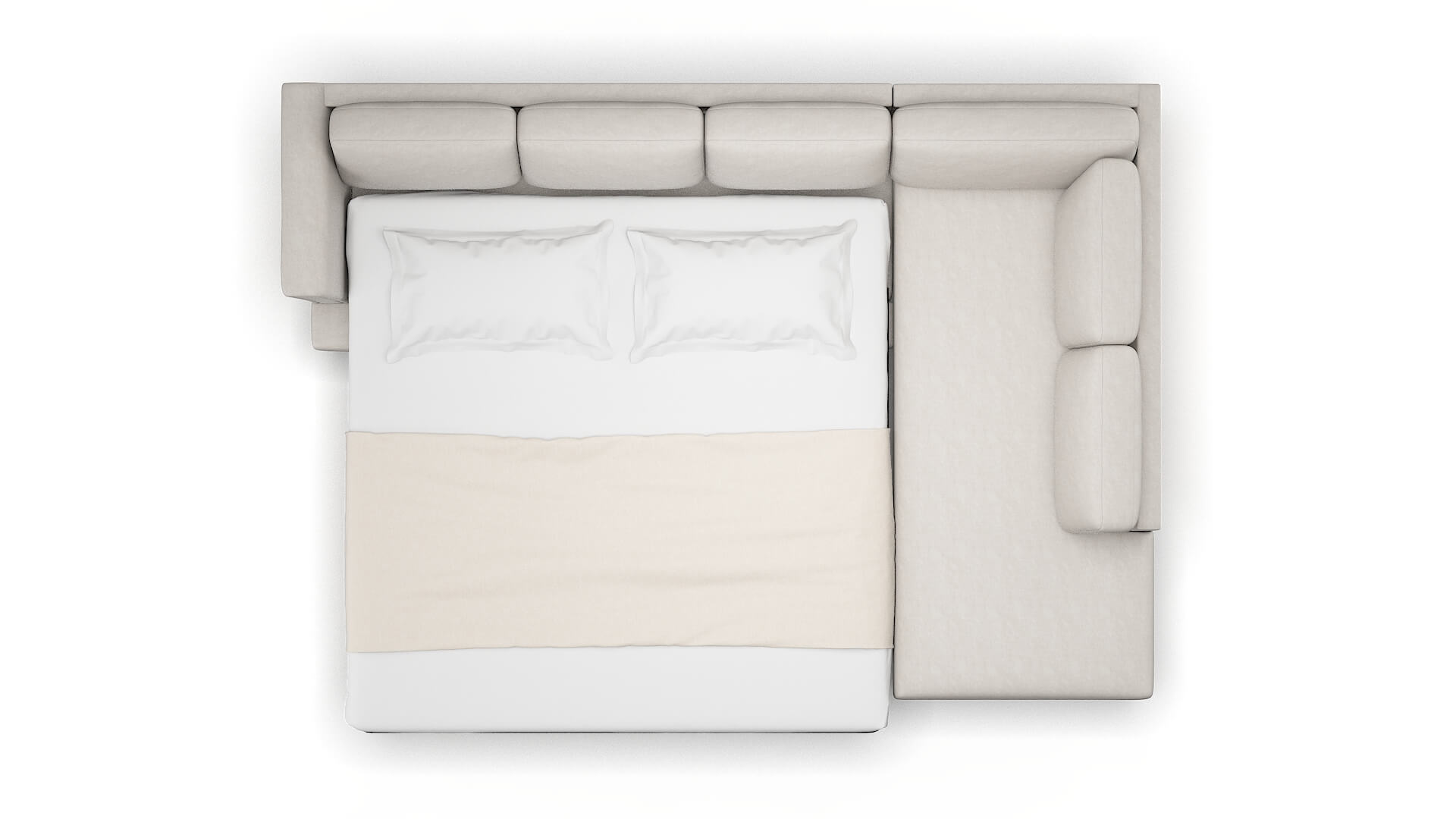 Antalya Suave Dove Panel Sleeper Espresso legs 3