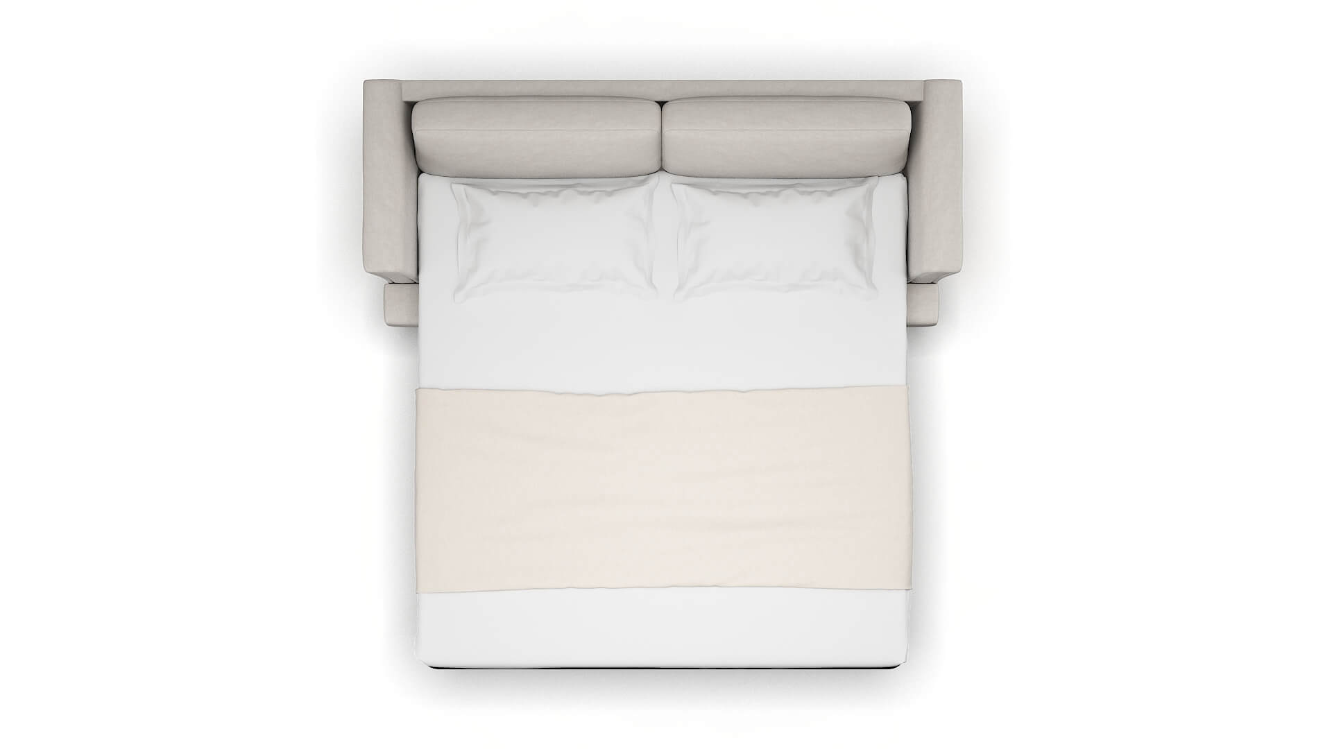 Antalya Suave Dove Sofa Sleeper Espresso legs 3