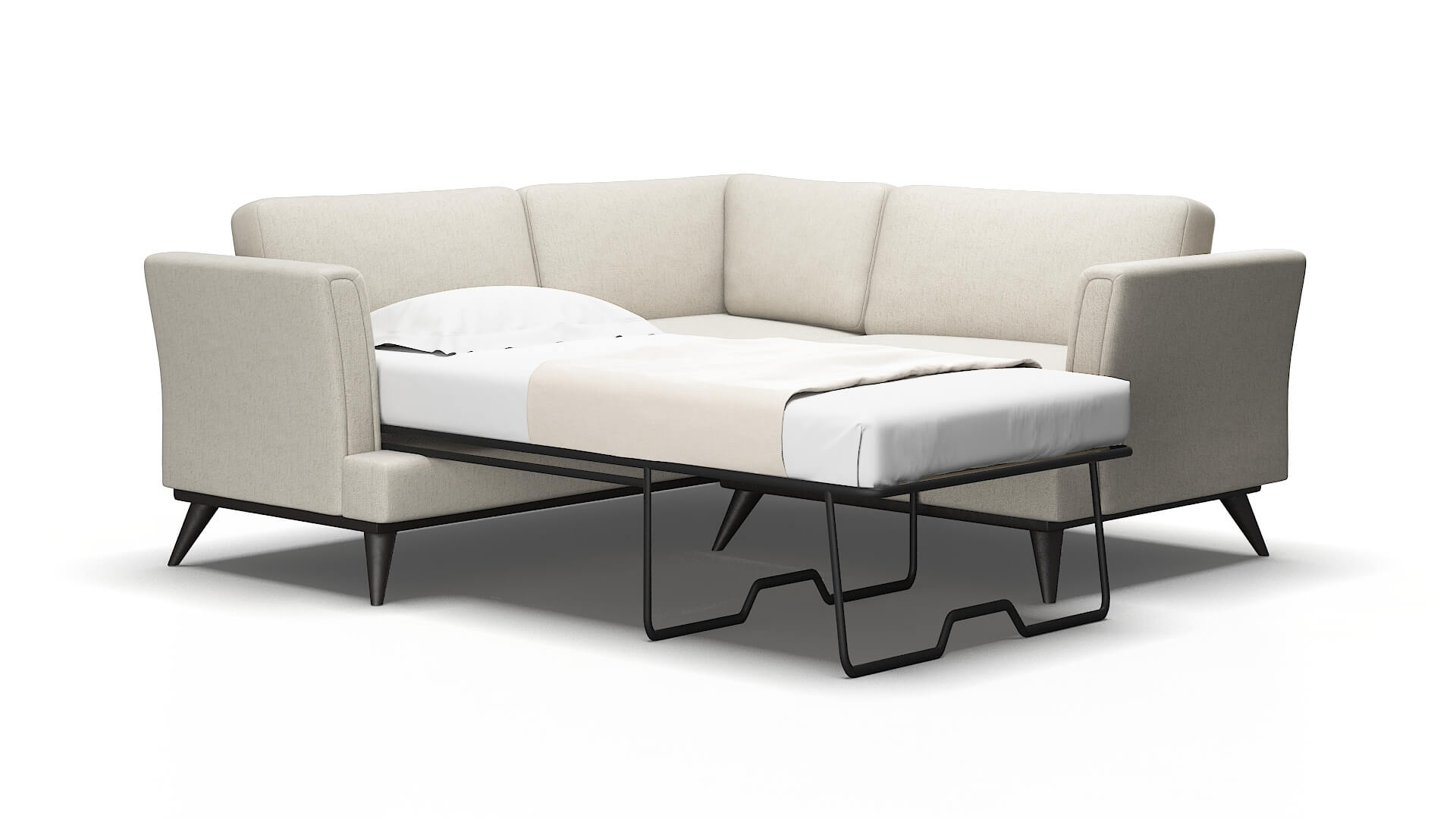 Antalya Terrain natural Sectional sleeper Espresso Legs  2