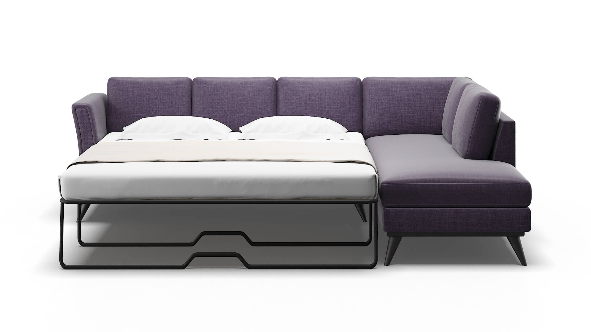 Antalya Tess Blackberry Panel Sleeper Espresso legs 1