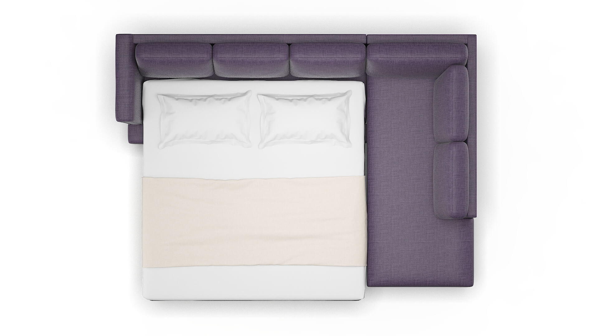 Antalya Tess Blackberry Panel Sleeper Espresso legs 3