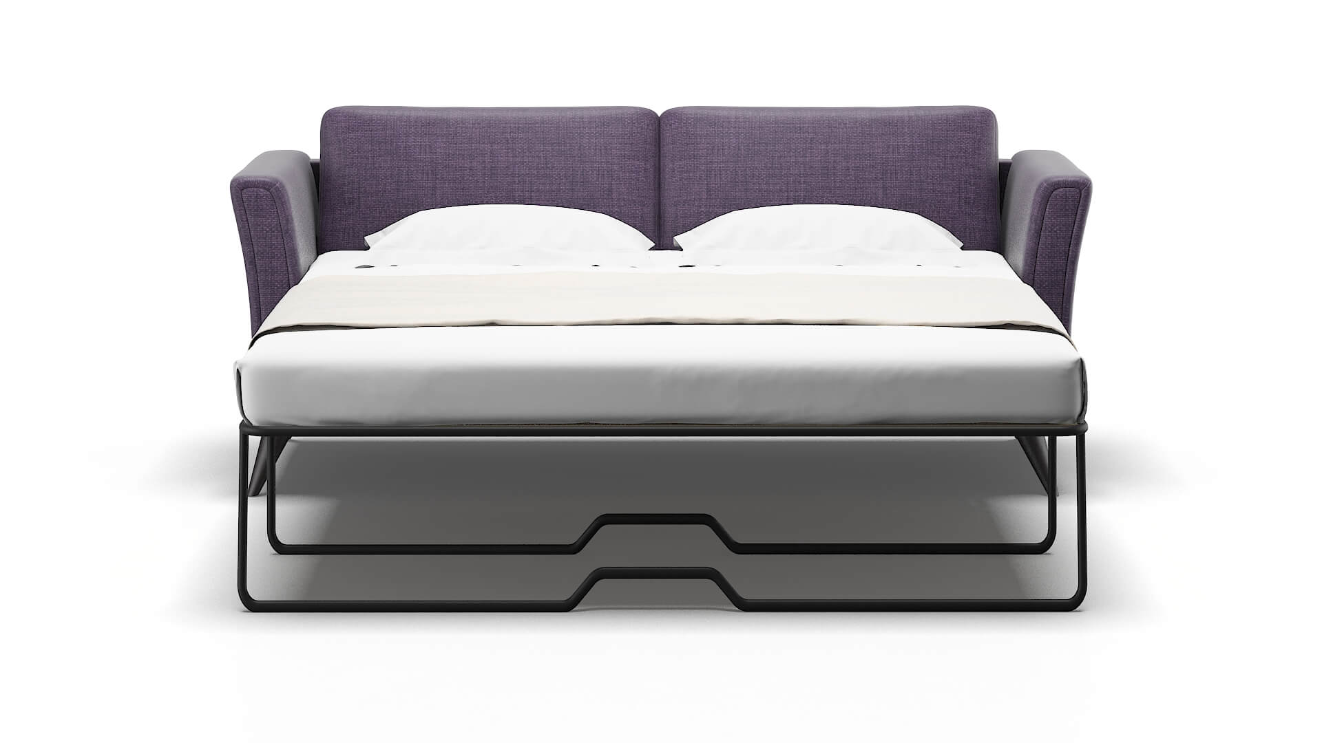 Antalya Tess Blackberry Sofa Sleeper Espresso legs 1