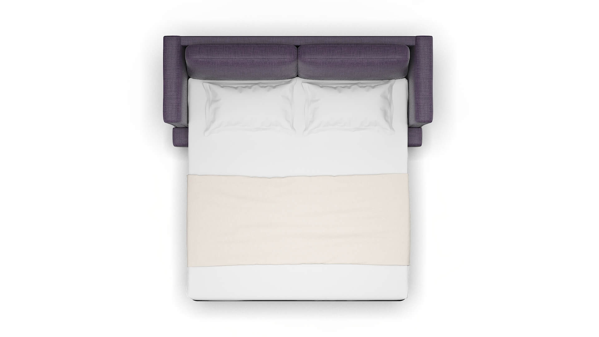 Antalya Tess Blackberry Sofa Sleeper Espresso legs 3