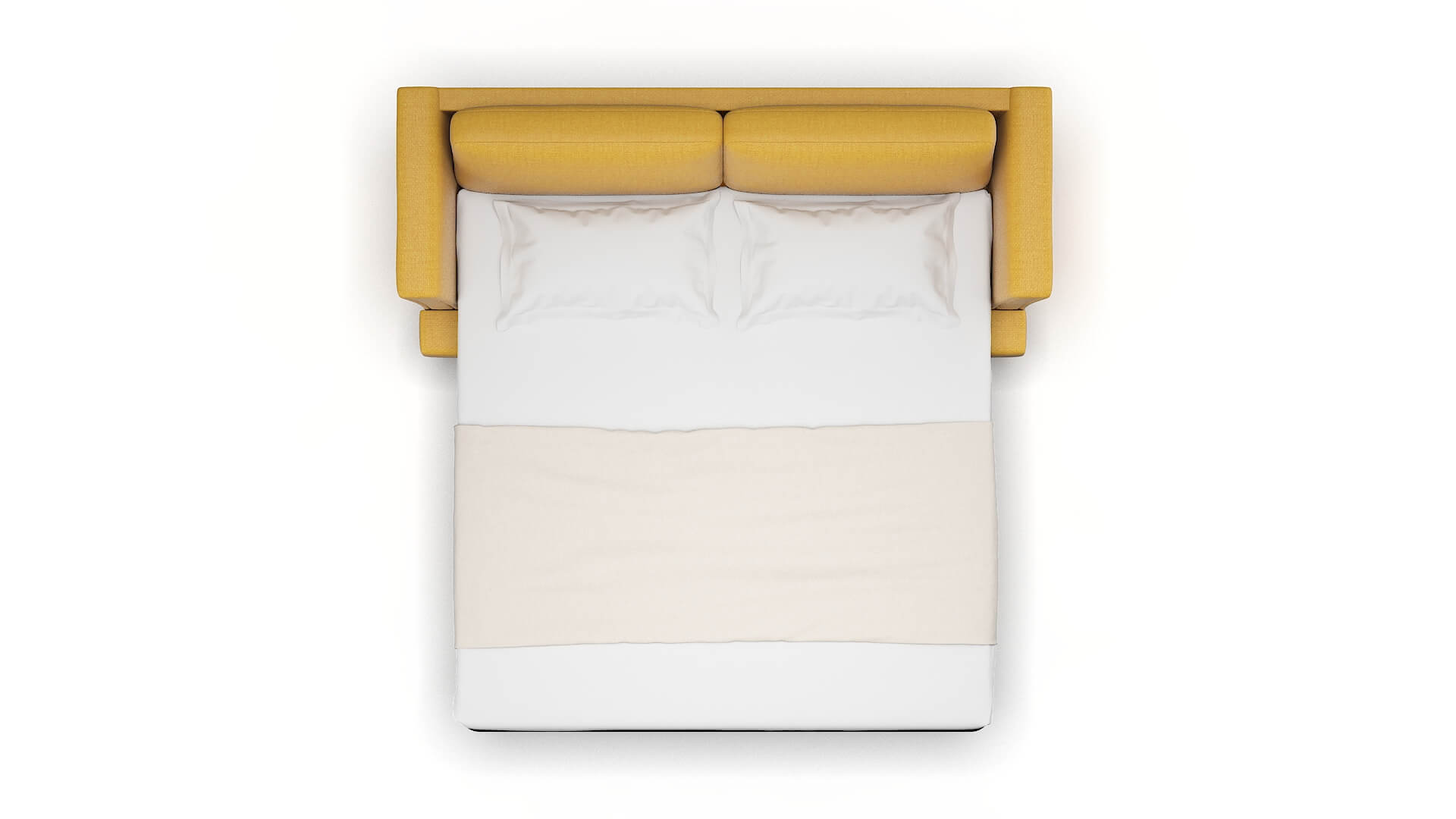 Antalya Tess Turmeric Sofa Sleeper Espresso legs 3