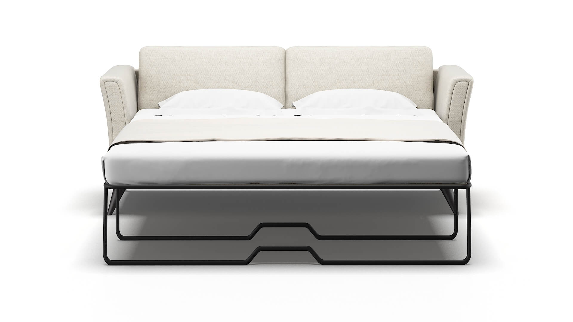 Antalya Venus Cream Sofa Sleeper Espresso legs 1