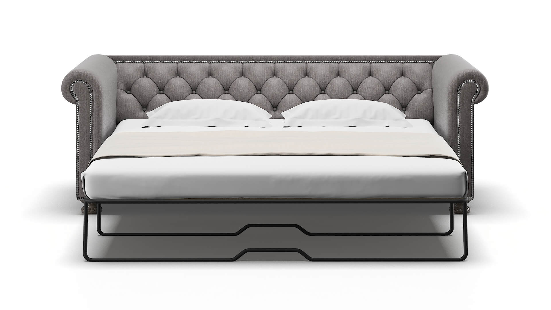 Athens Atlas_plz Silver Sofa Sleeper Espresso legs 1