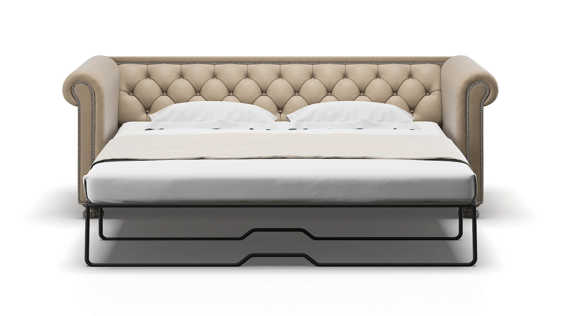 Athens Avenger Driftwood Sofa Sleeper Espresso legs 1