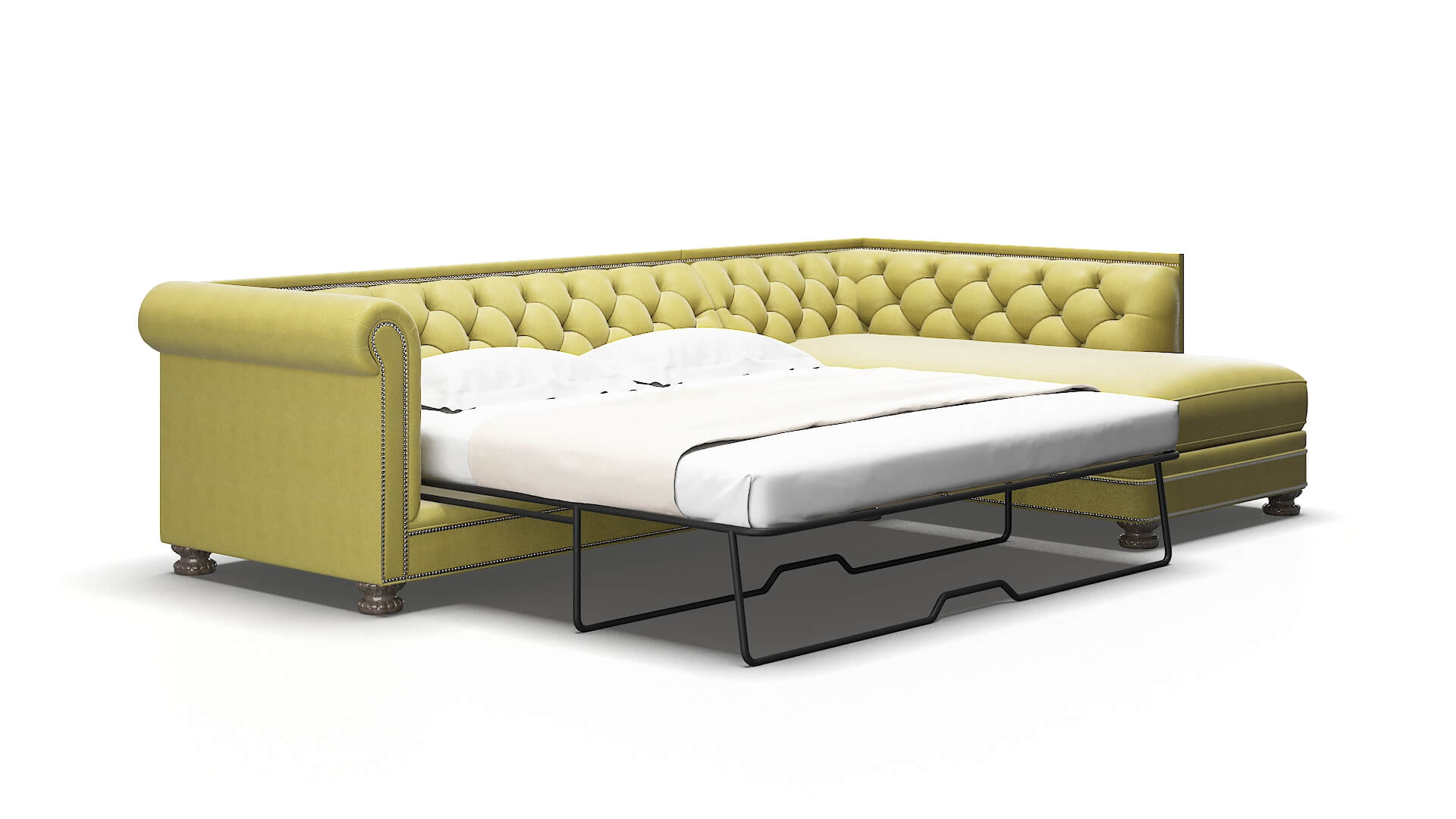 Athens Bella apple Panel sleeper Espresso Legs  2