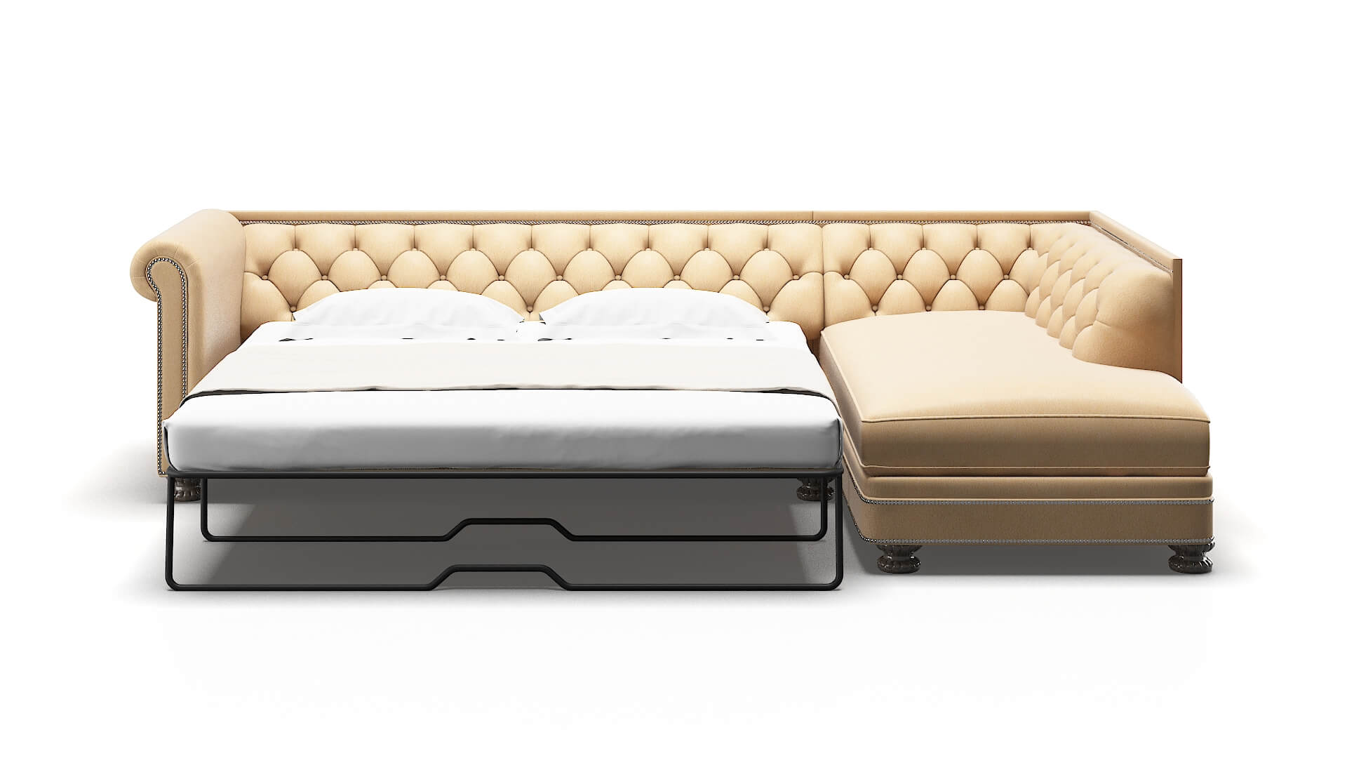 Athens Bella Coffee Panel Sleeper Espresso legs 1
