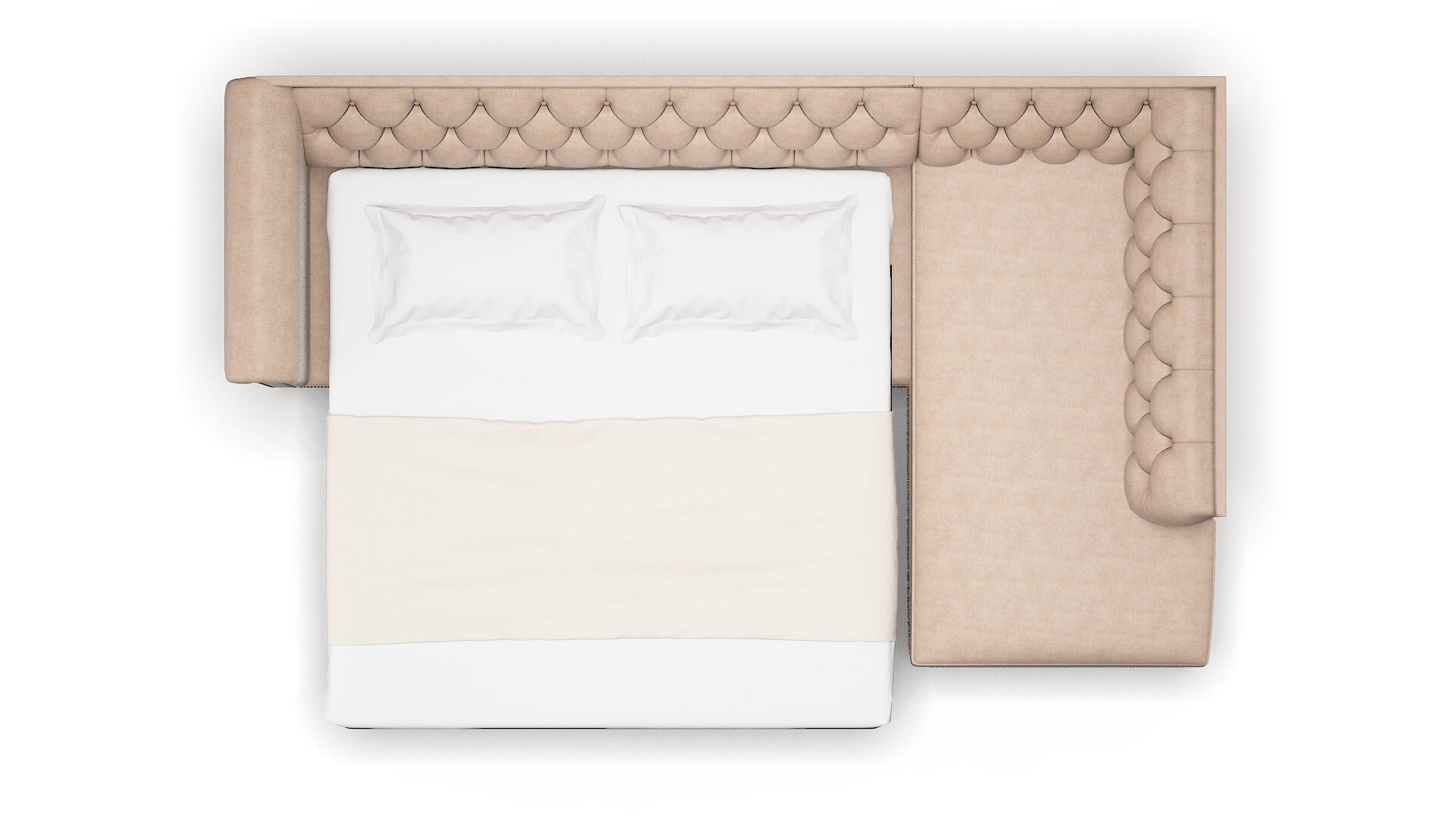 Athens Bella Pewter Panel Sleeper Espresso legs 3