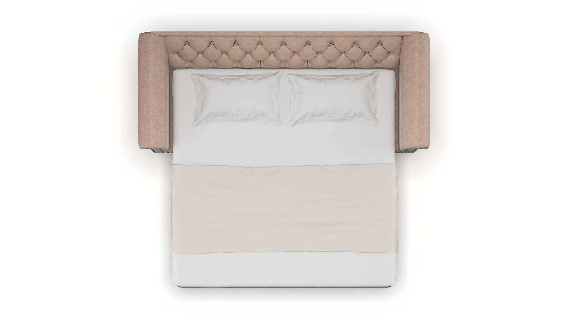 Athens Bella Pewter Sofa Sleeper Espresso legs 3