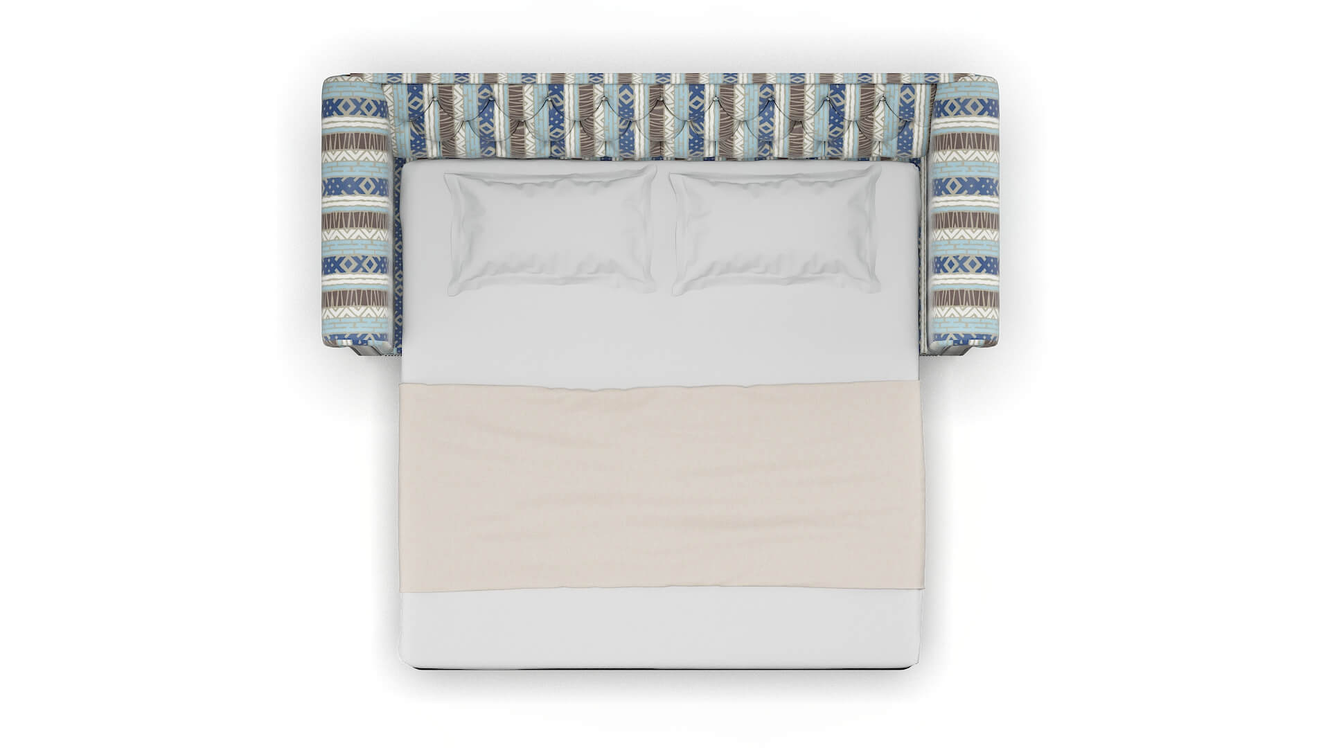 Athens Bodhi Indigo Sofa Sleeper Espresso legs 3