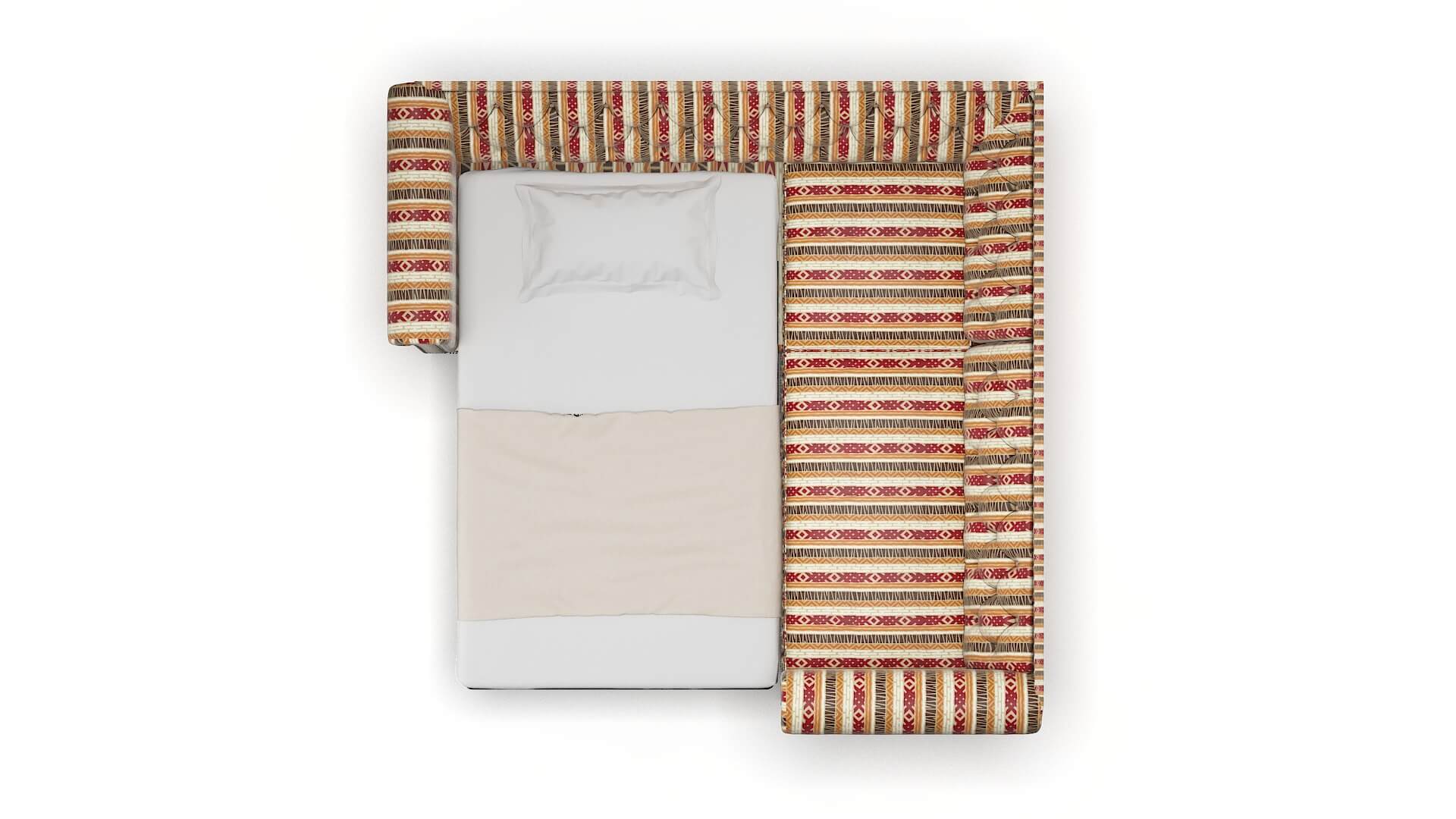 Athens Bodhi Tango Sectional Sleeper Espresso legs 3