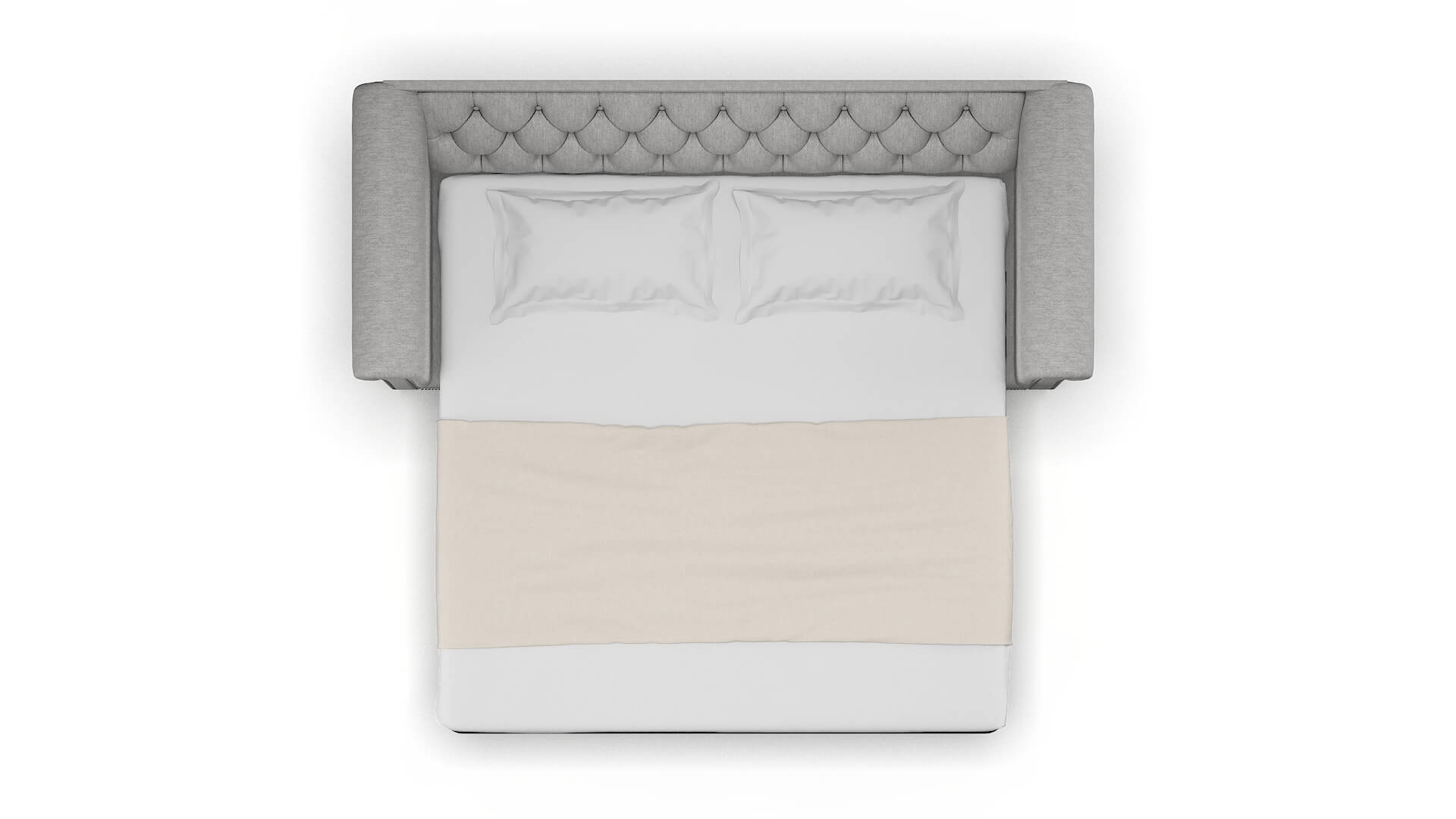 Athens Bungalow Graphite Sofa Sleeper Espresso legs 3