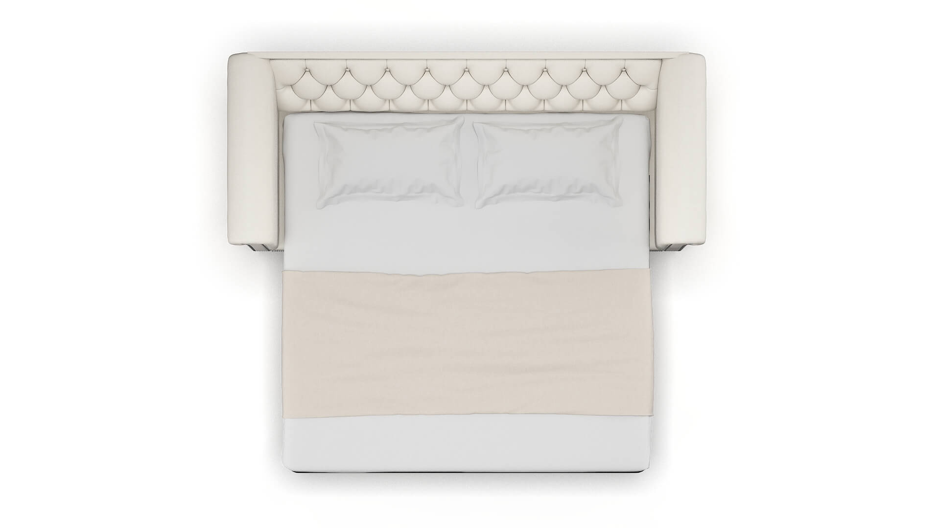 Athens Chance Bone Sofa Sleeper Espresso legs 3