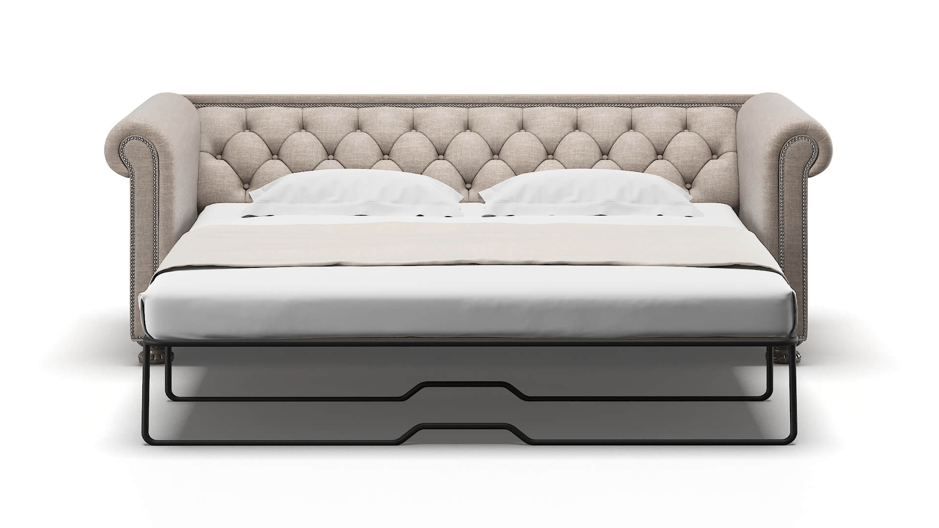 Athens Clyde Dolphin Sofa Sleeper Espresso legs 1