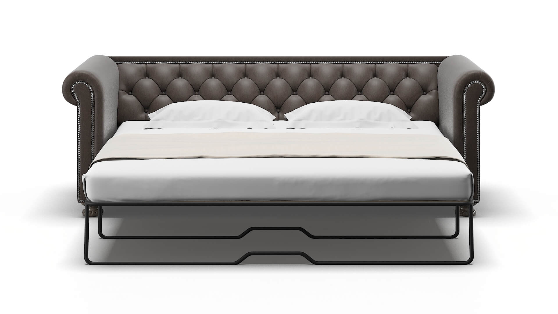 Athens Cosmo Chocolate Sofa Sleeper Espresso legs 1