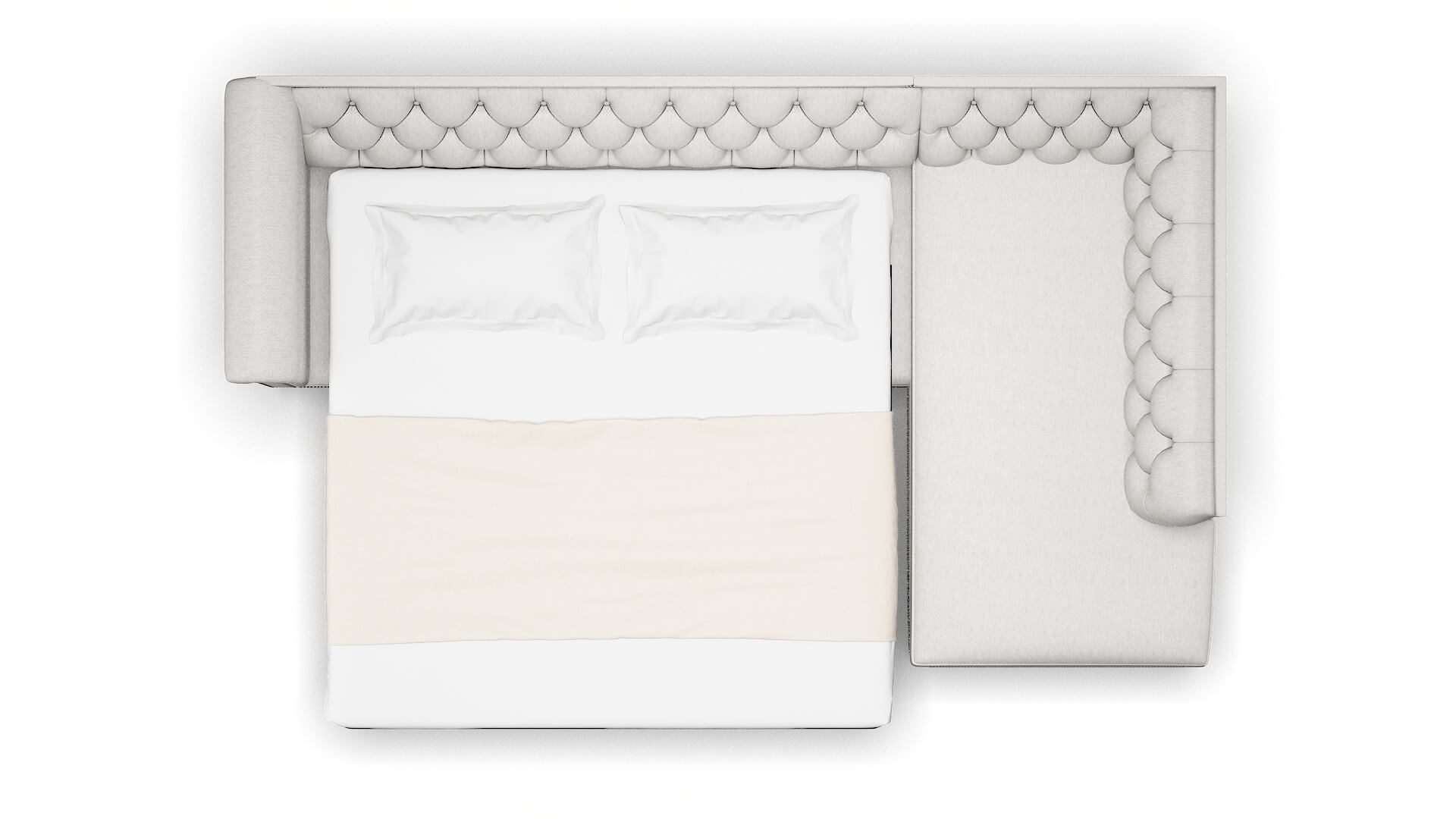 Athens Cosmo Silver Panel Sleeper Espresso legs 3