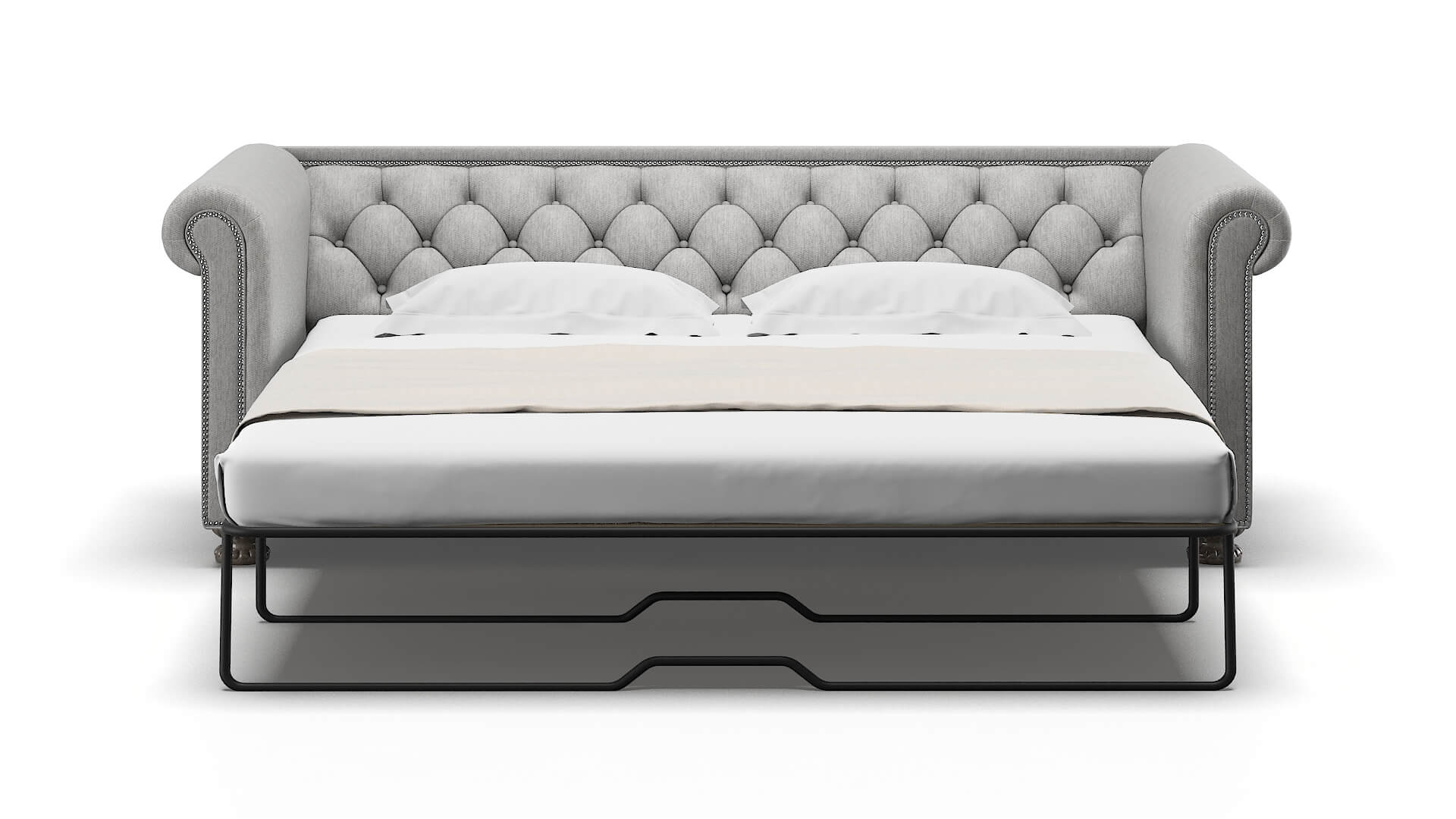 Athens Cosmo Steel Sofa Sleeper Espresso legs 1