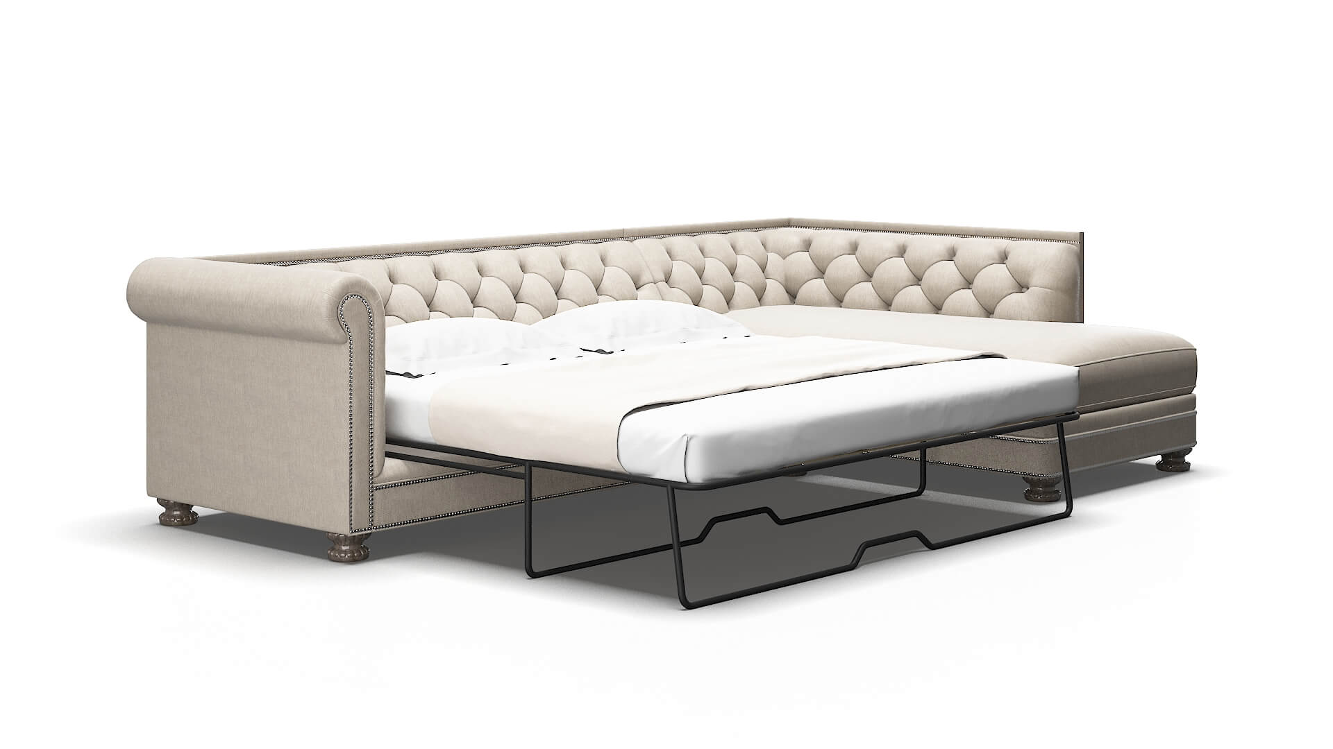 Athens Cosmo vintage Panel sleeper Espresso Legs  2