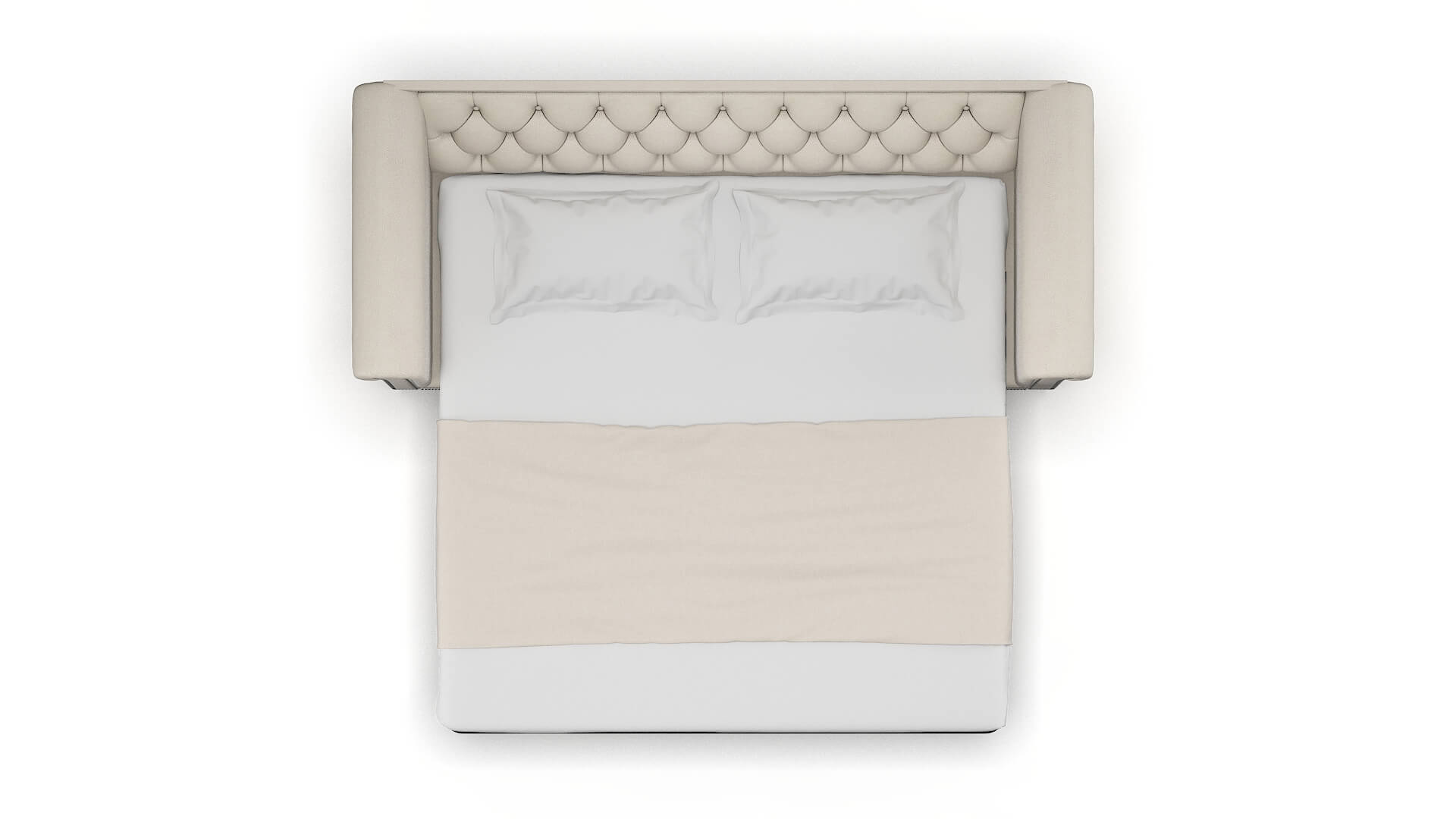 Athens Dawson Sand Sofa Sleeper Espresso legs 3