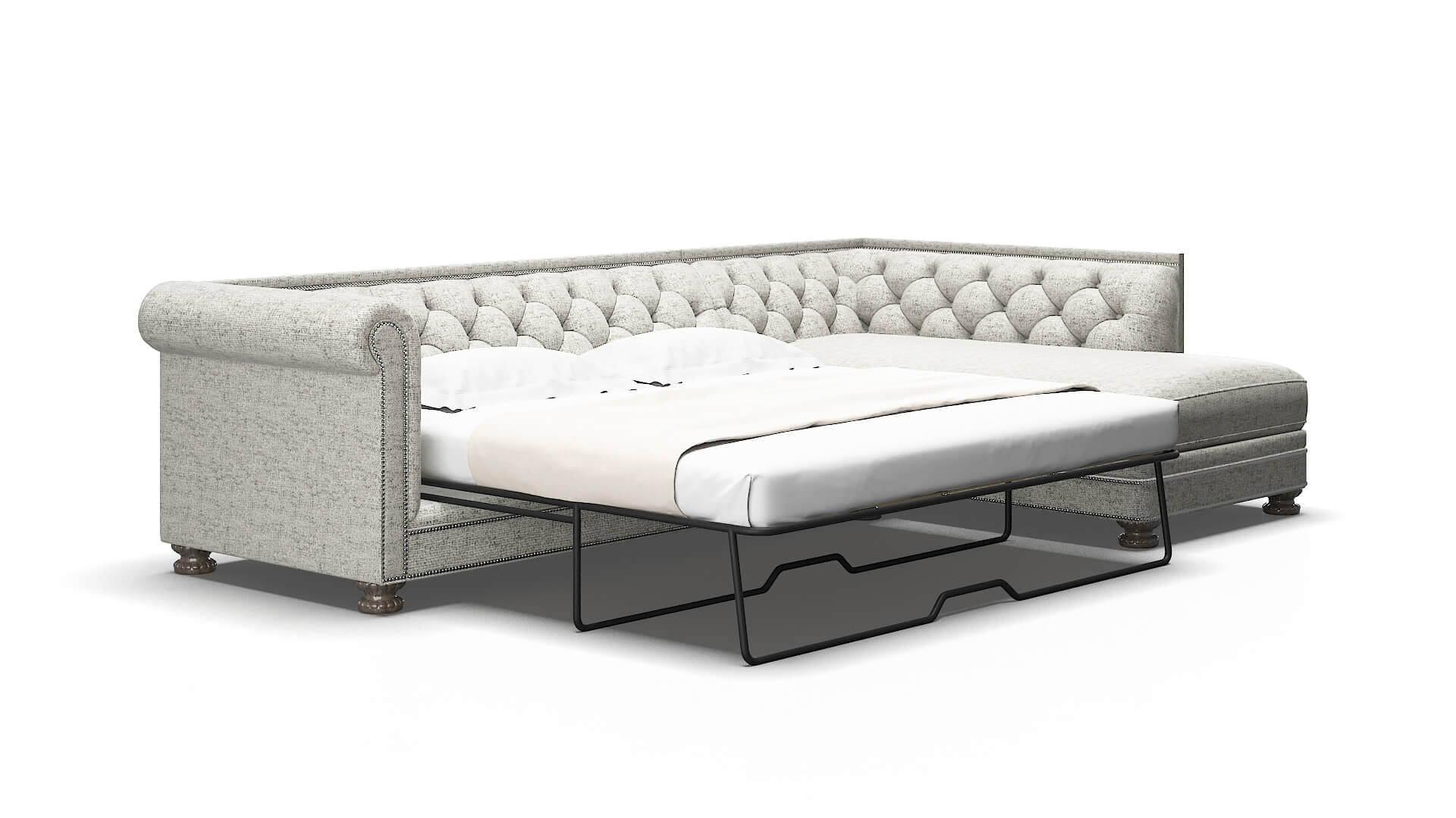 Athens Derby ash Panel sleeper Espresso Legs  2