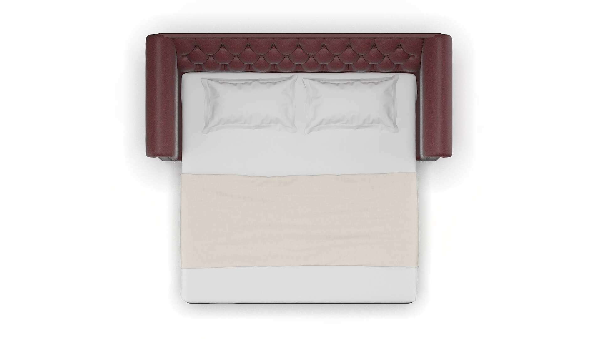 Athens Derby Berry Sofa Sleeper Espresso legs 3