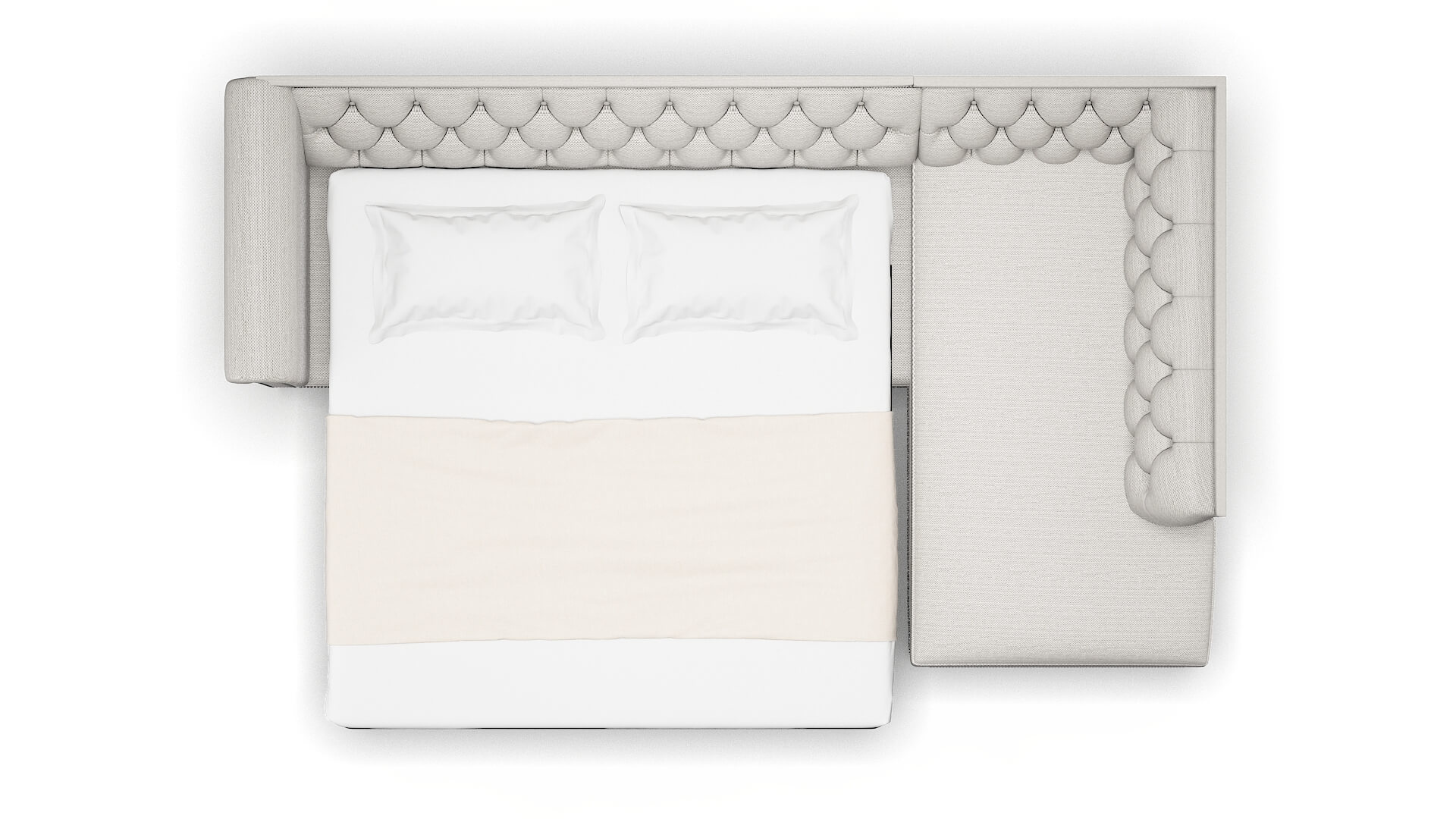 Athens Derby Grey Panel Sleeper Espresso legs 3