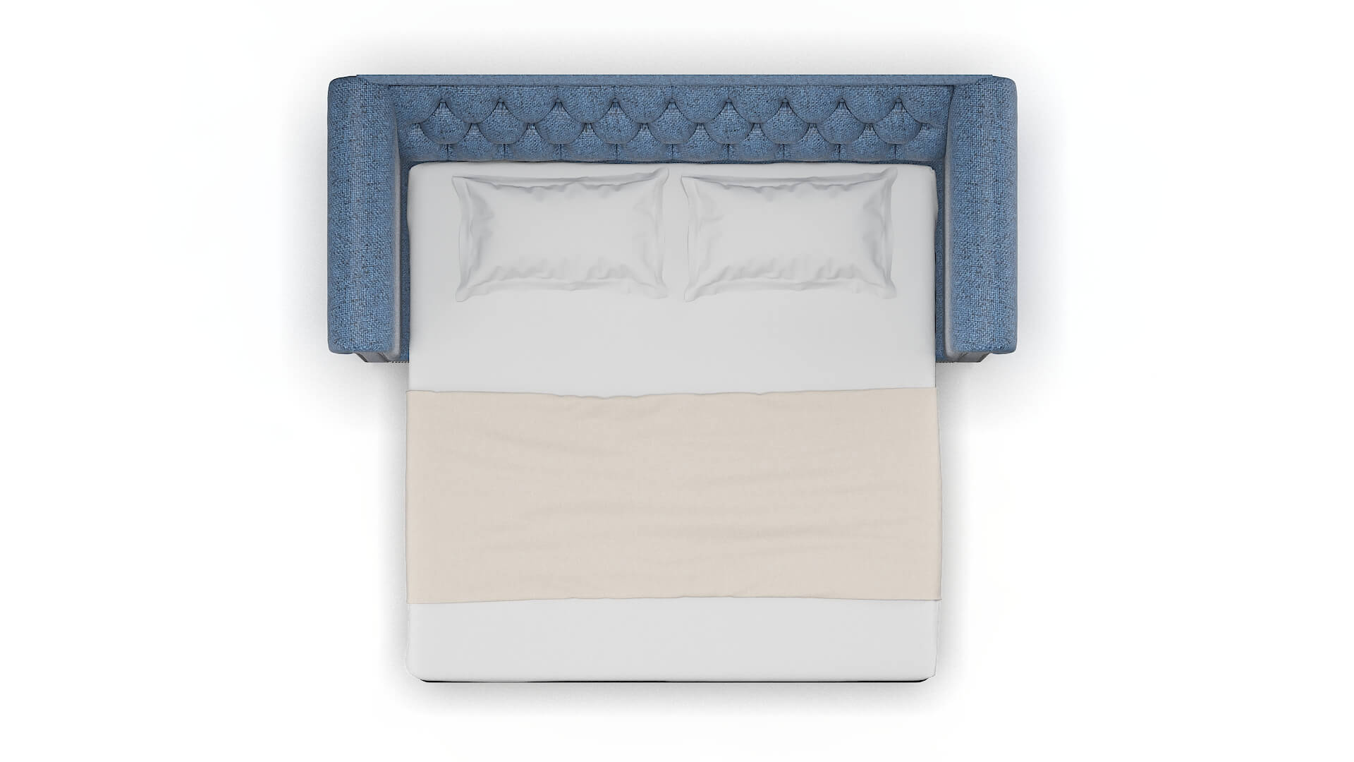 Athens Derby Navy Sofa Sleeper Espresso legs 3