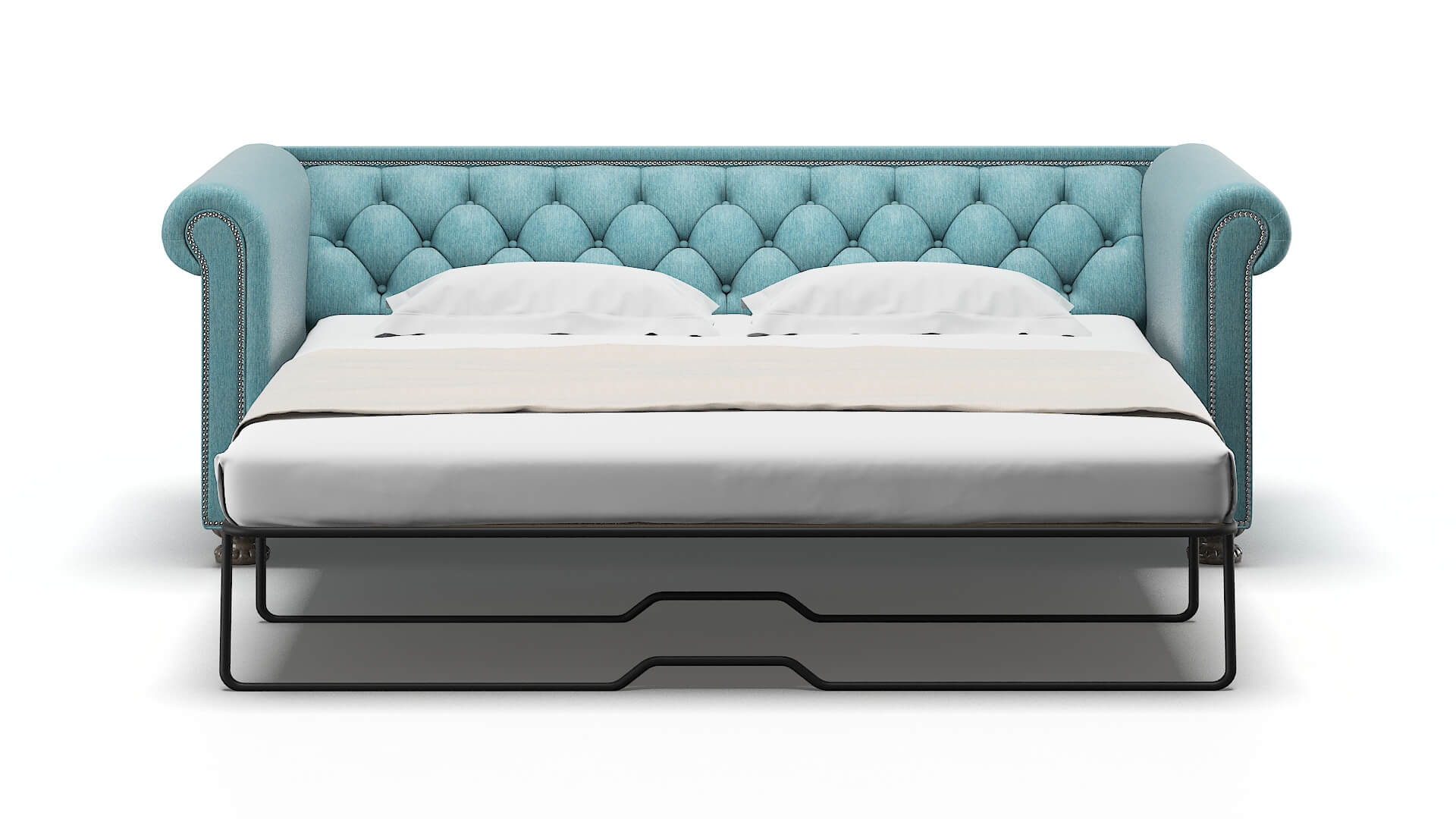 Athens Durham Pine Sofa Sleeper Espresso legs 1