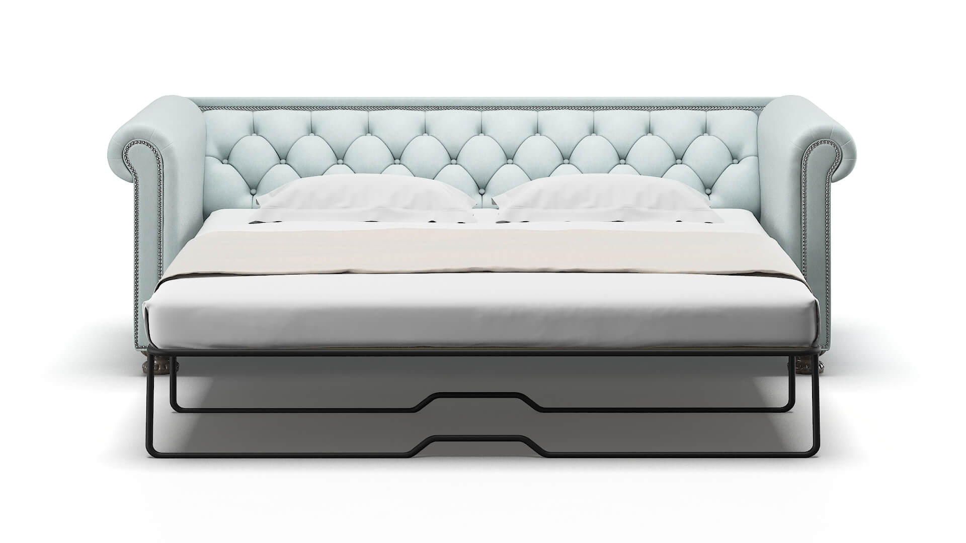 Athens Hepburn Peridot Sofa Sleeper Espresso legs 1