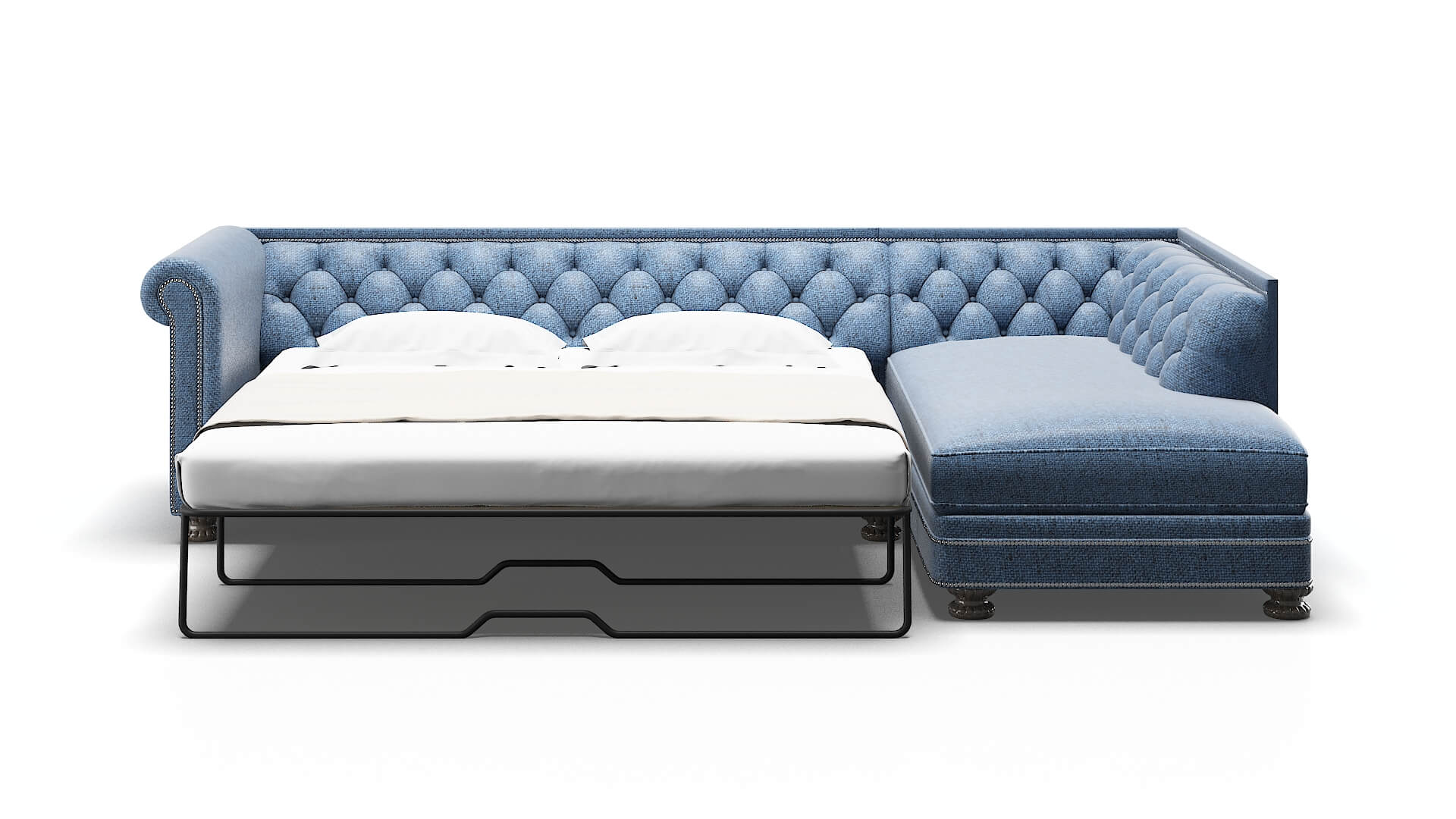 Athens Hepburn Water Panel Sleeper Espresso legs 1