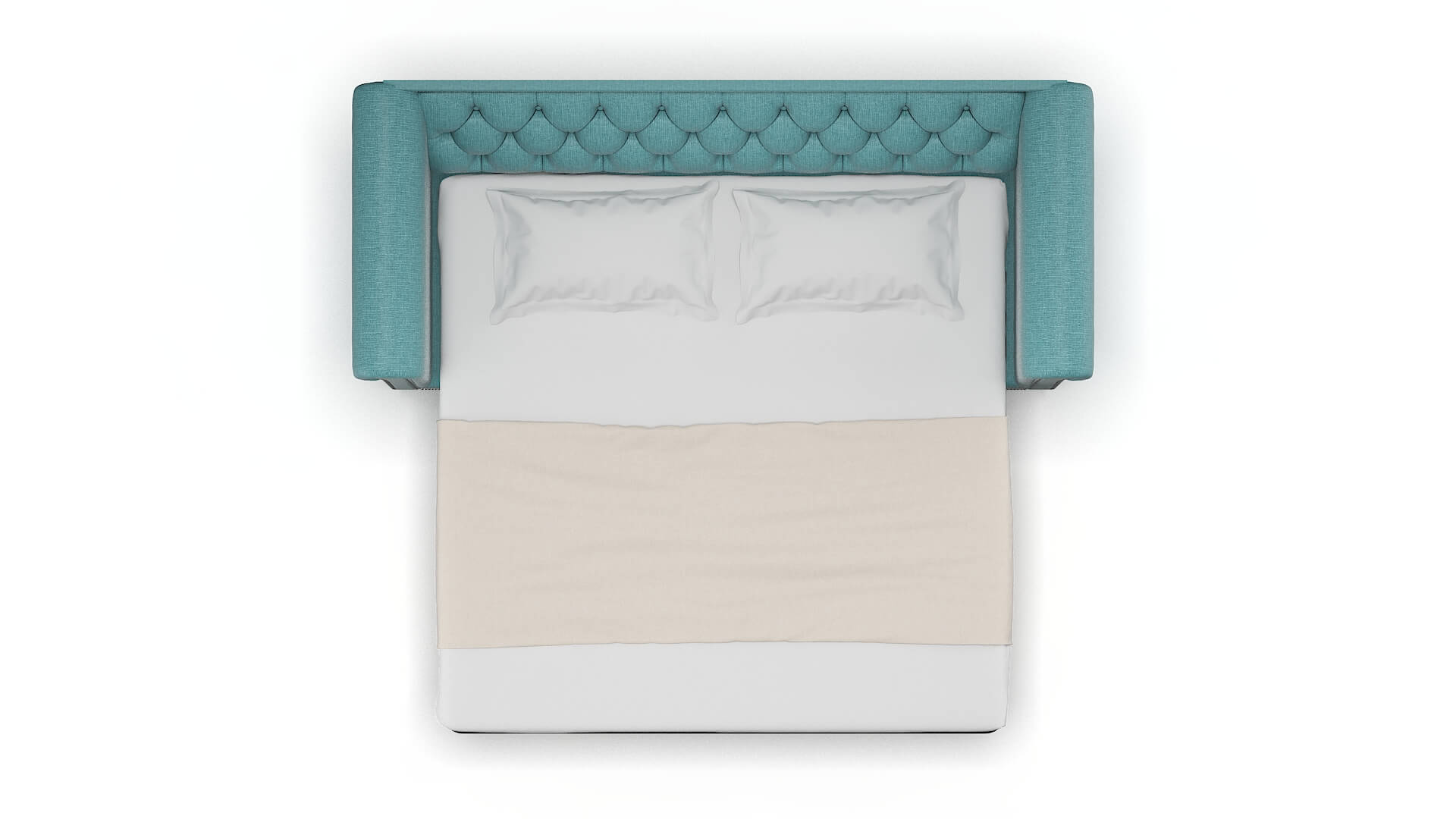 Athens Hepburn_hrp Emerald Sofa Sleeper Espresso legs 3