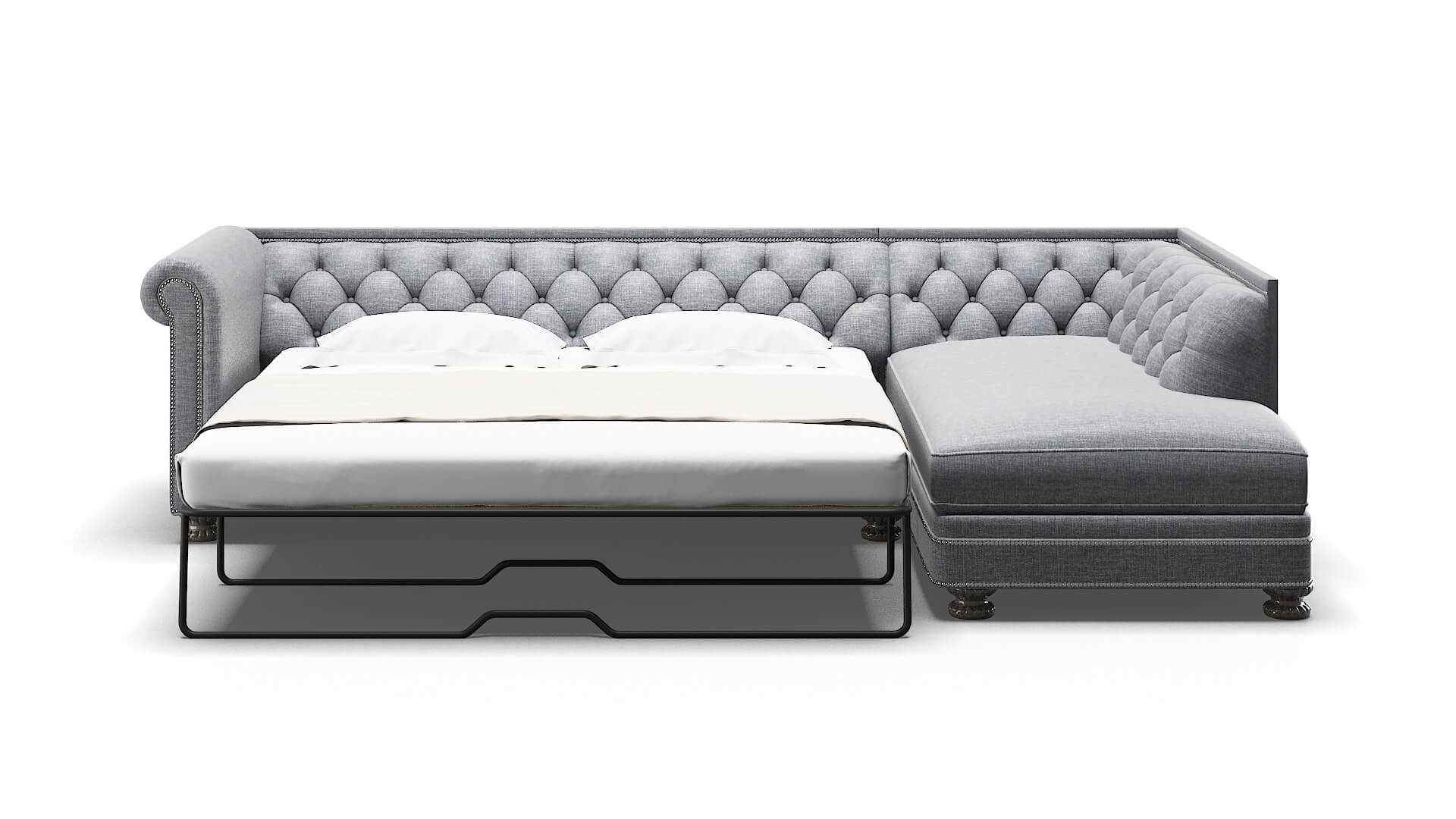 Athens Keylargo Ash Panel Sleeper Espresso legs 1