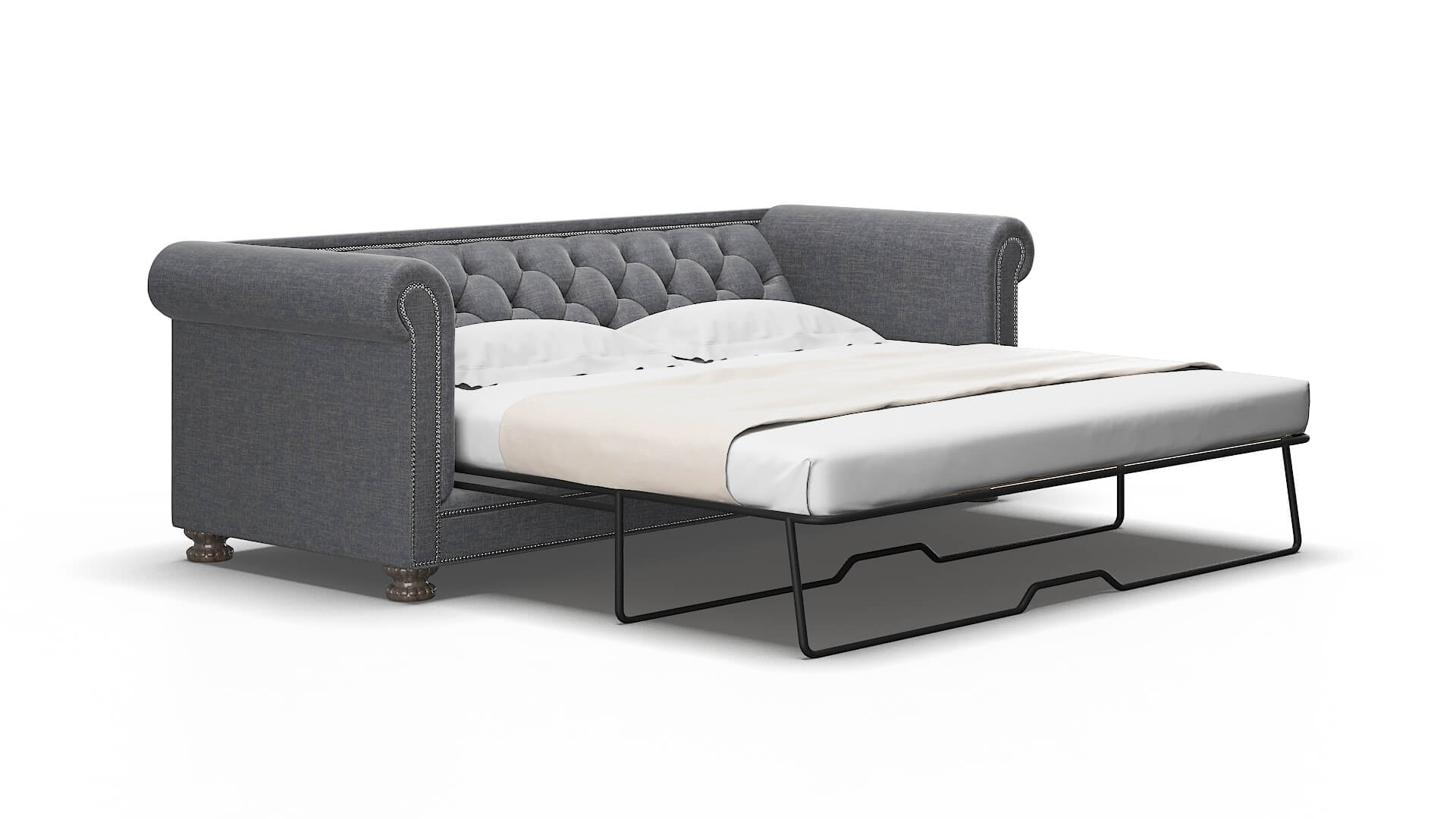 Athens Keylargo Graphite Sofa Sleeper Espresso legs 2