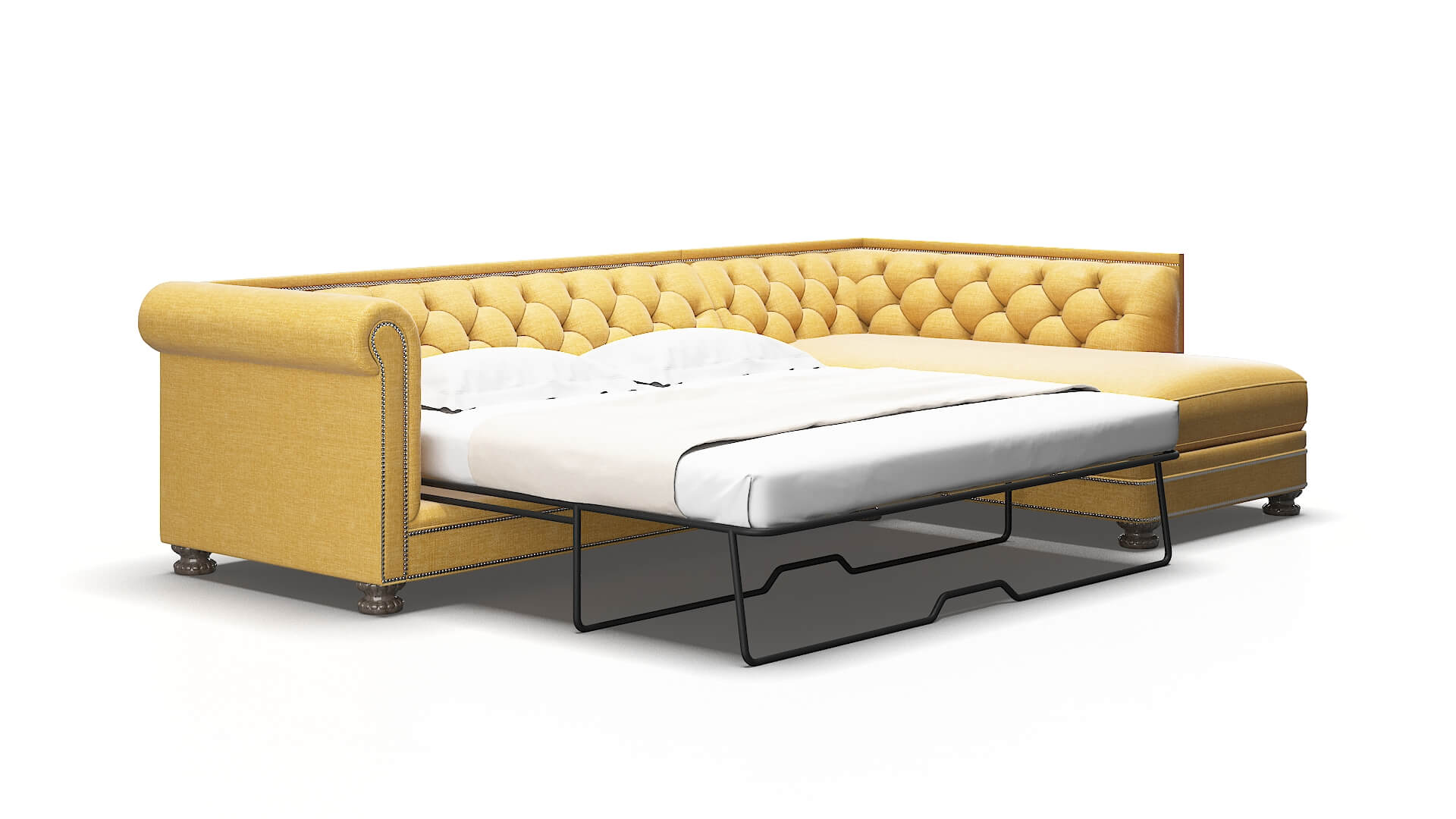Athens Keylargo honey Panel sleeper Espresso Legs  2