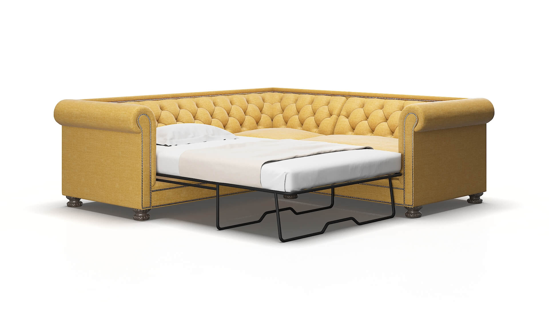 Athens Keylargo honey Sectional sleeper Espresso Legs  2