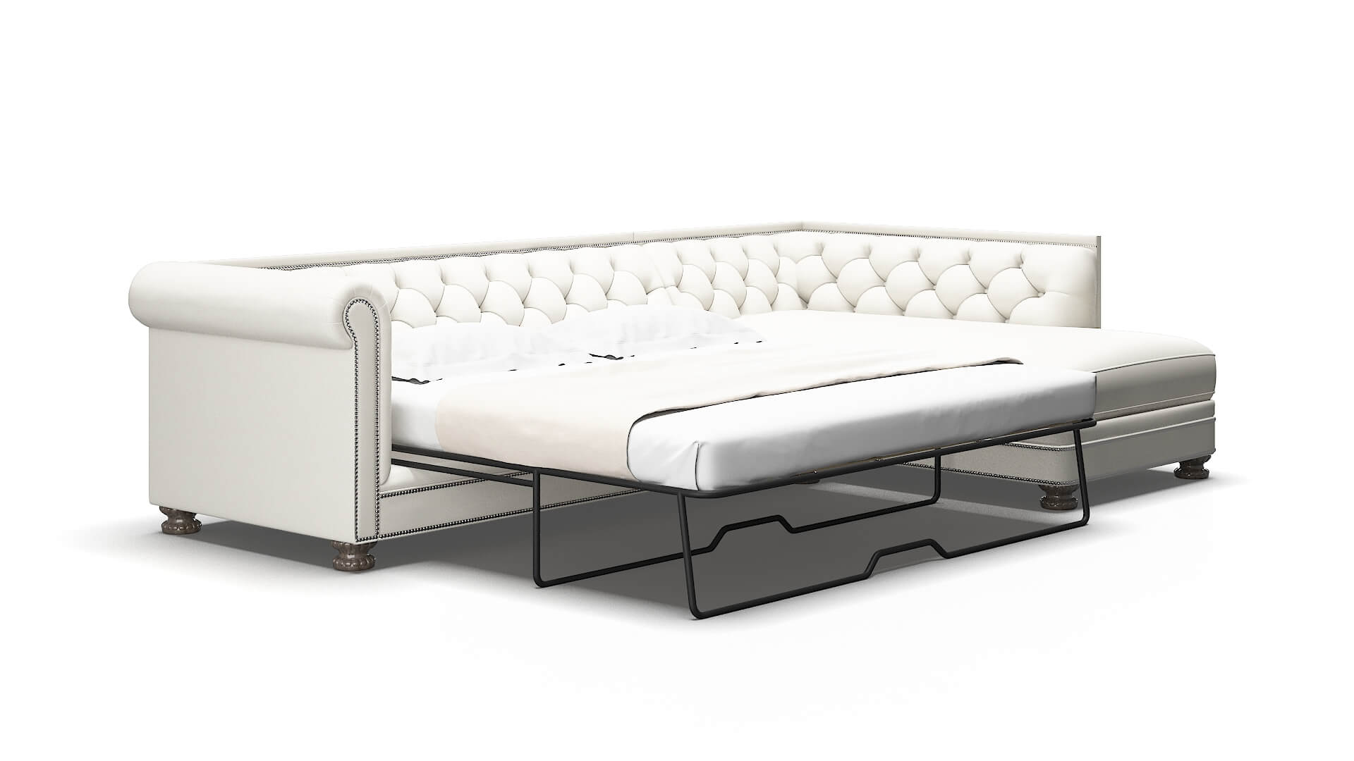 Athens Keylargo oatmeal Panel sleeper Espresso Legs  2