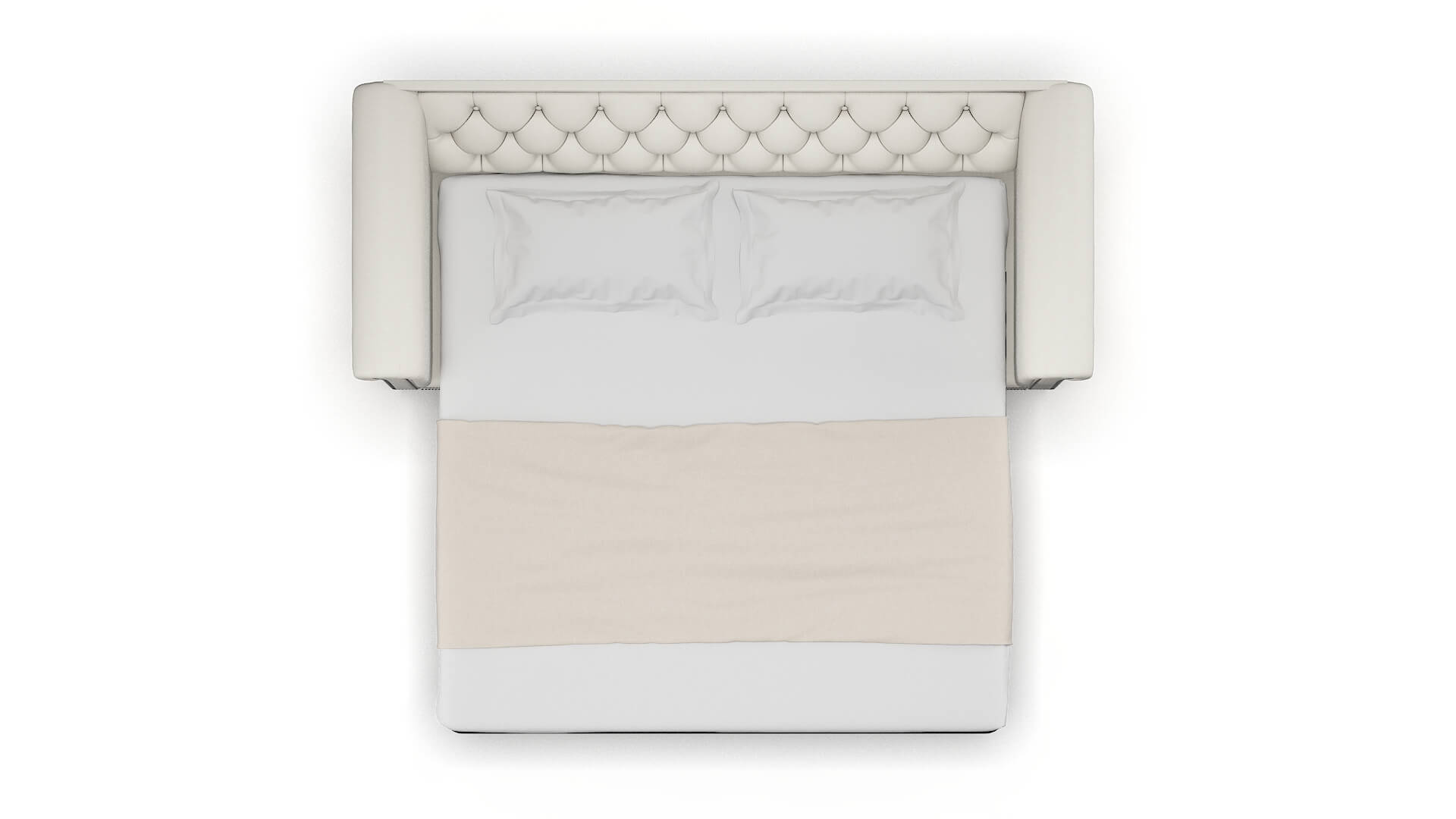 Athens Keylargo Oatmeal Sofa Sleeper Espresso legs 3