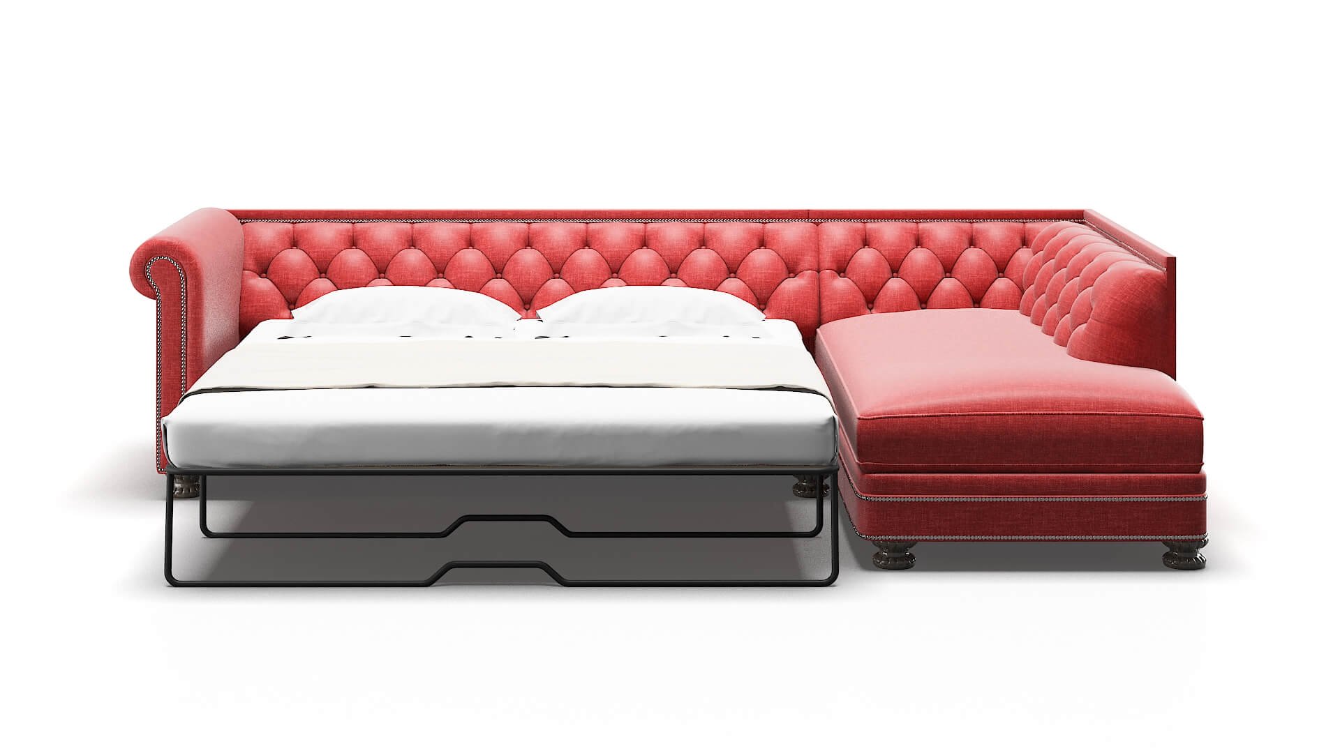 Athens Keylargo Ruby Panel Sleeper Espresso legs 1