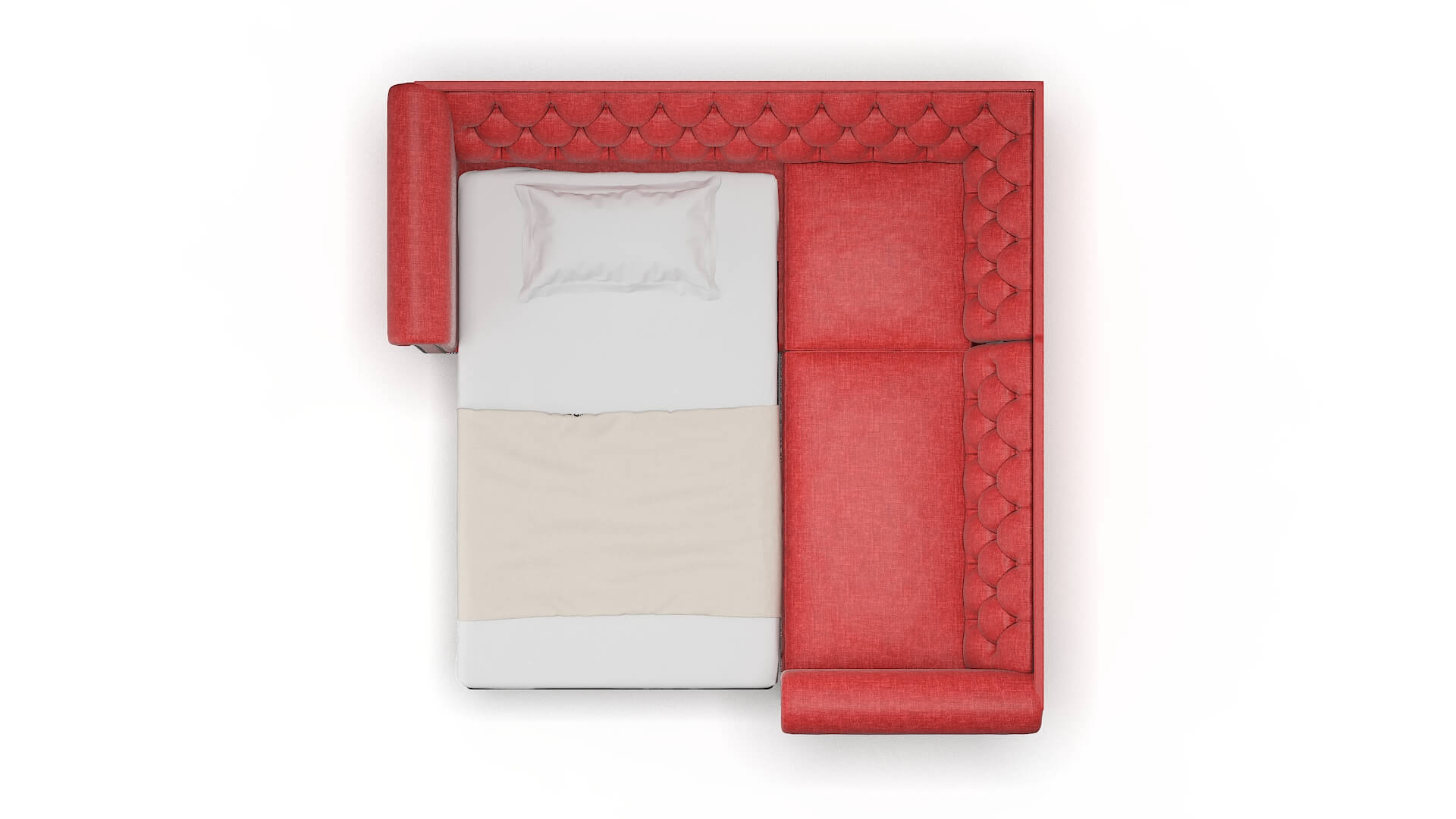 Athens Keylargo Ruby Sectional Sleeper Espresso legs 3