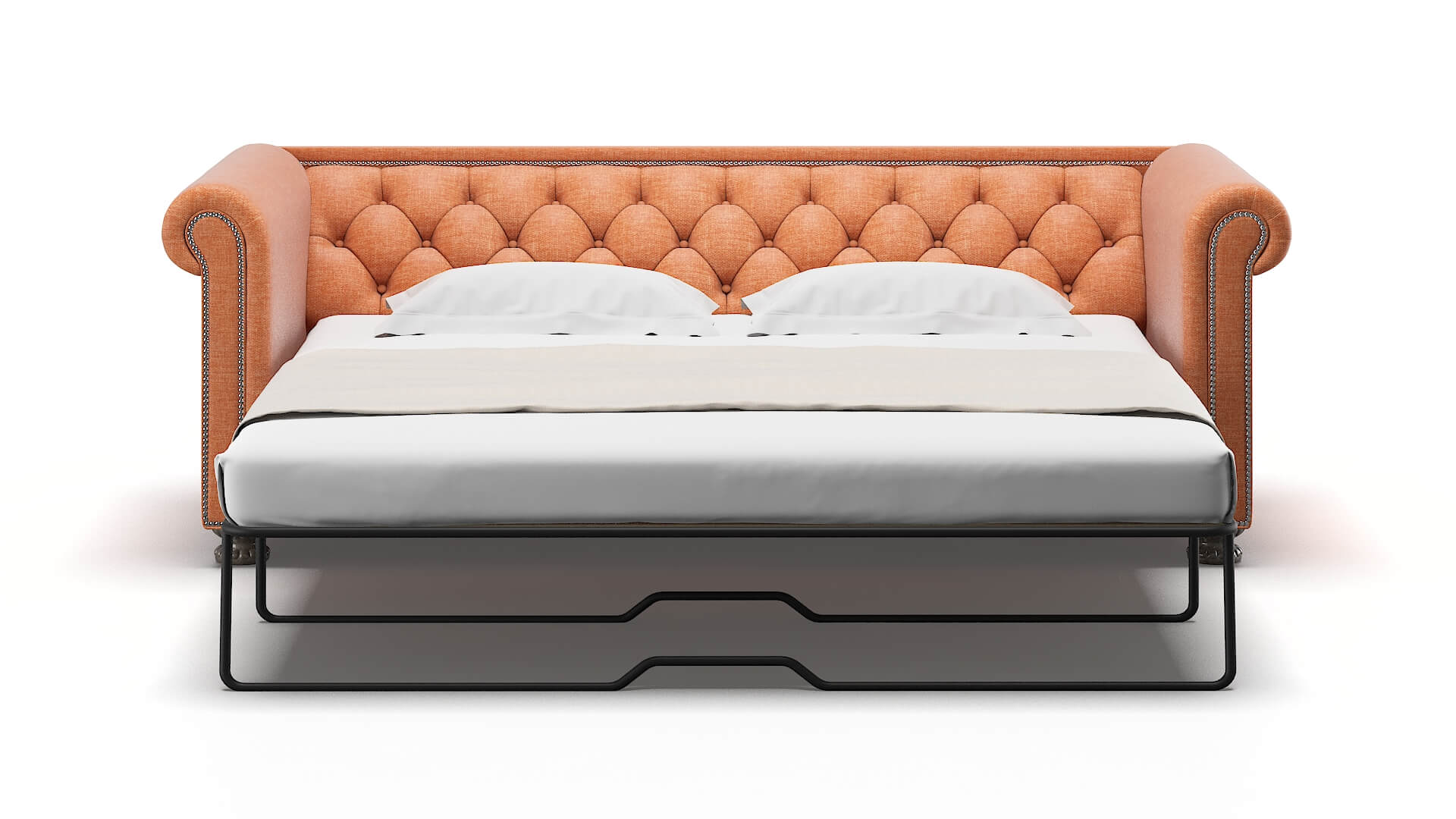 Athens Keylargo Terracotta Sofa Sleeper Espresso legs 1